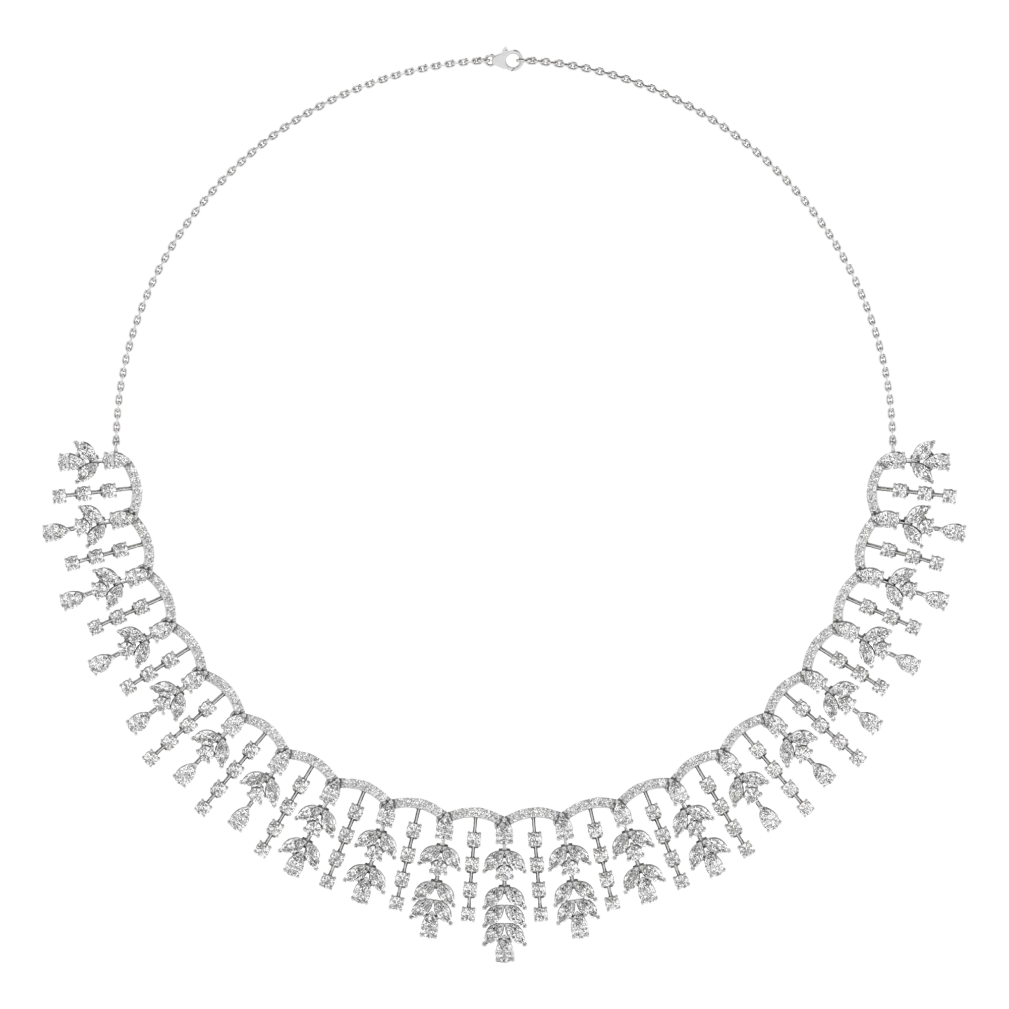 Suzette Diamanten Ketting Peer - 21ct