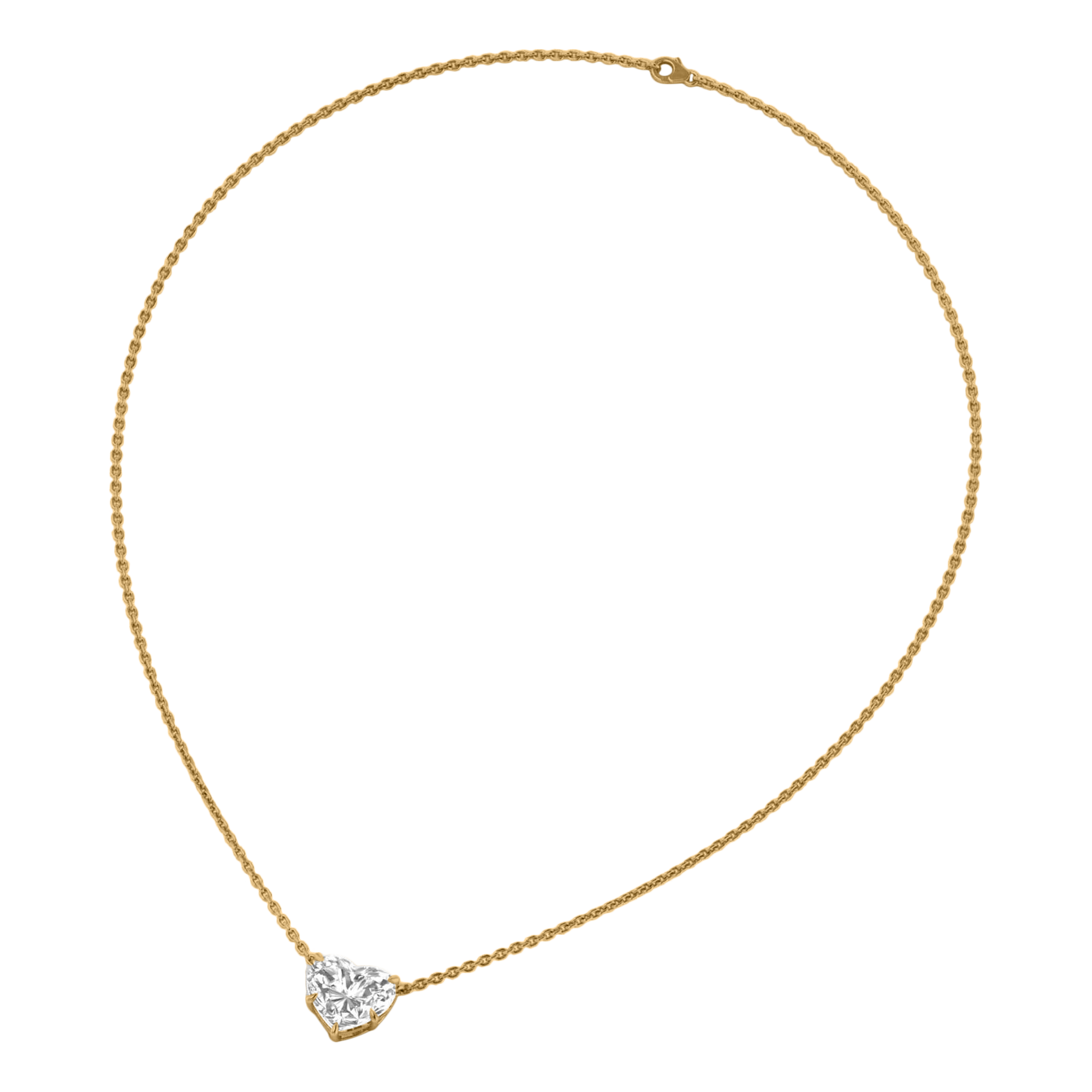 6,75 Karat Kette mit 6,75 Karat Herz-Hauptstein - 103
