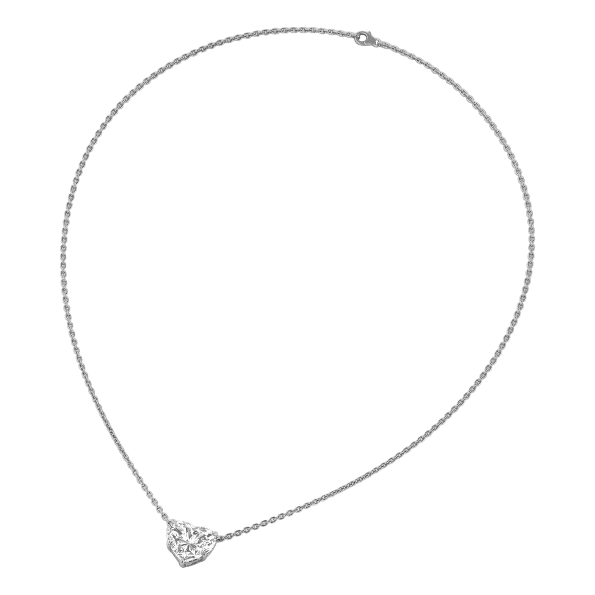 6,75 Karat Kette mit 6,75 Karat Herz-Hauptstein - 103