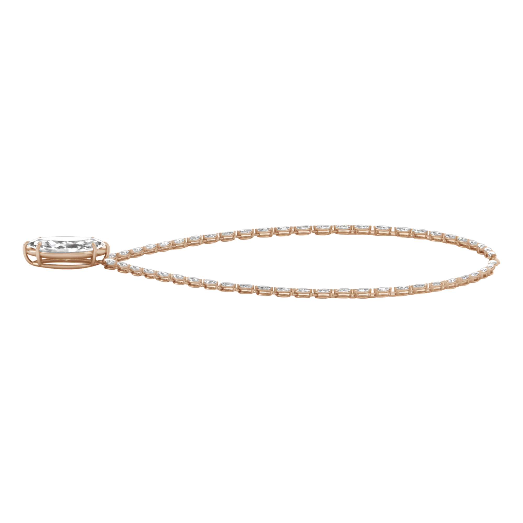 Anke Diamante Ketting Markies - 30ct