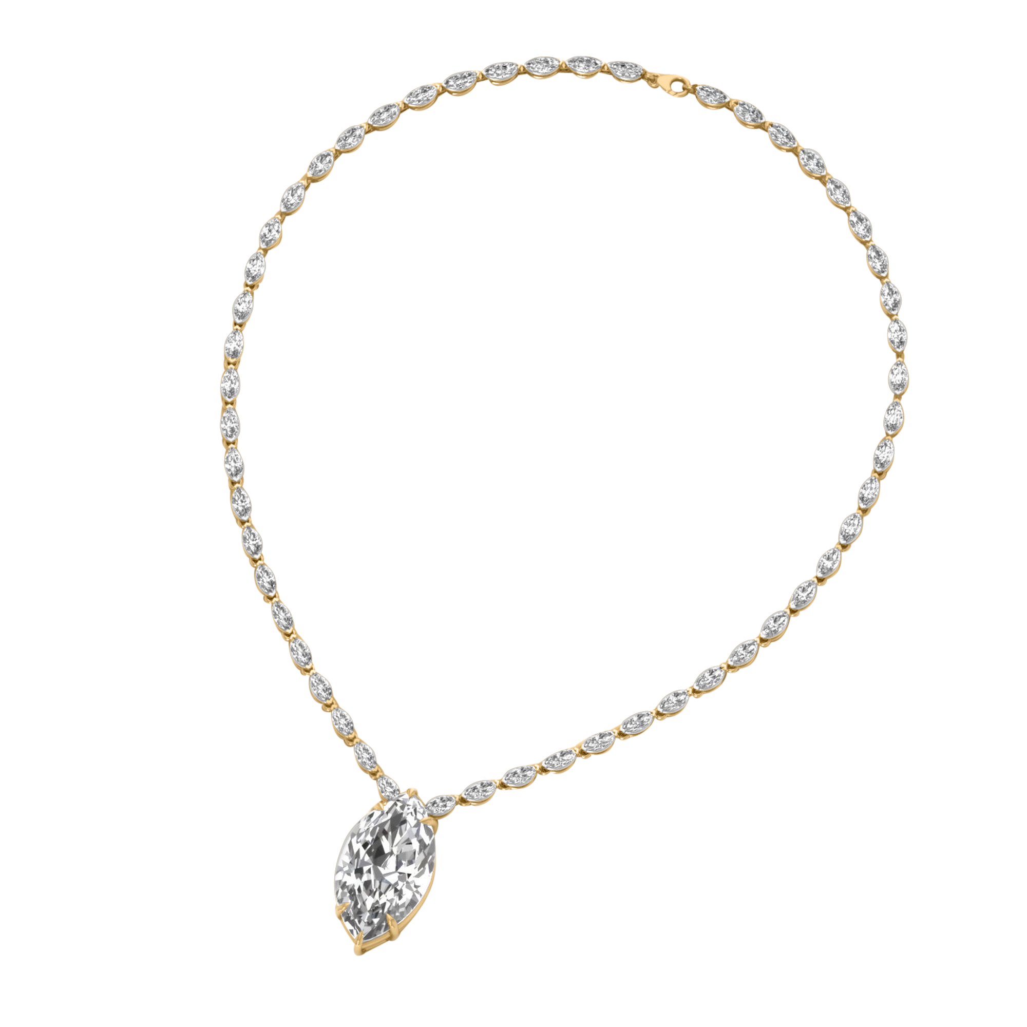 Anke Diamante Ketting Markies - 30ct