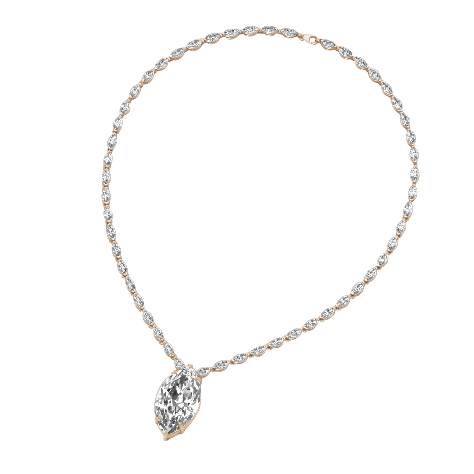 Anke Diamante Ketting Markies - 30ct