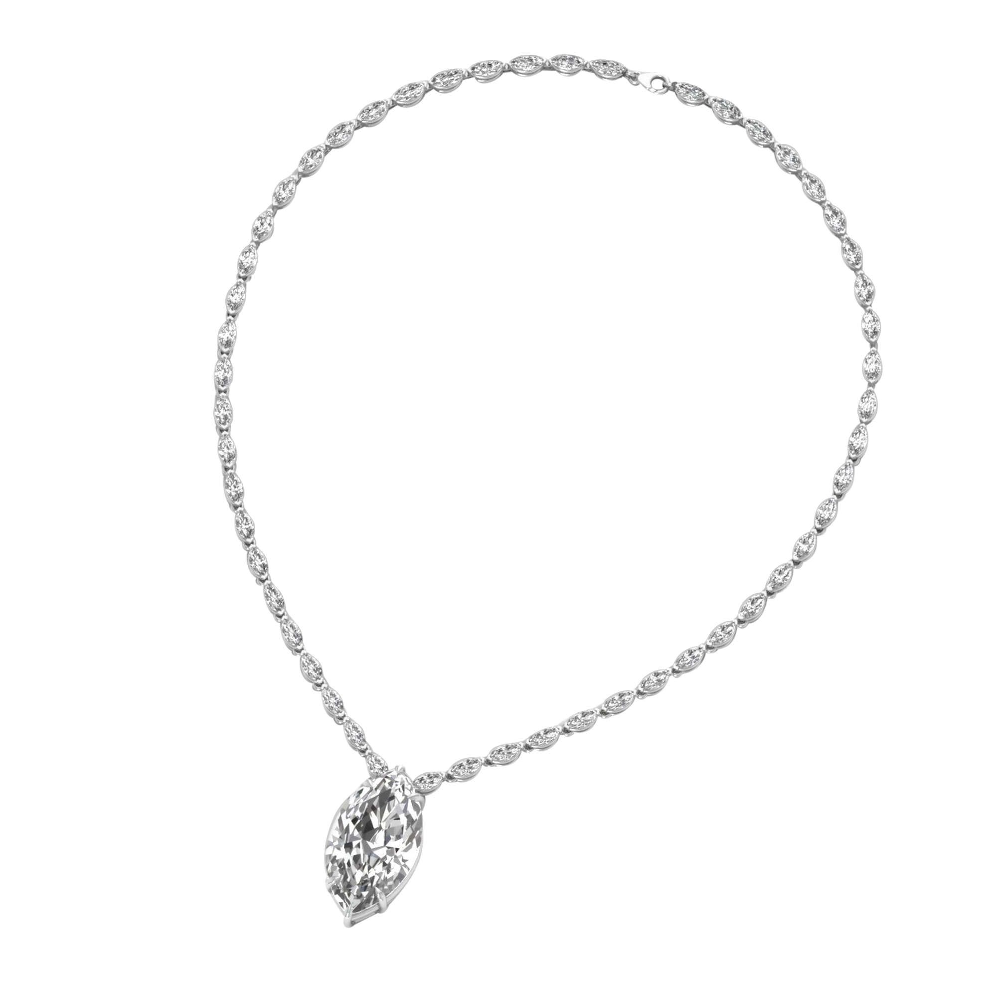 Anke Diamante Ketting Markies - 30ct