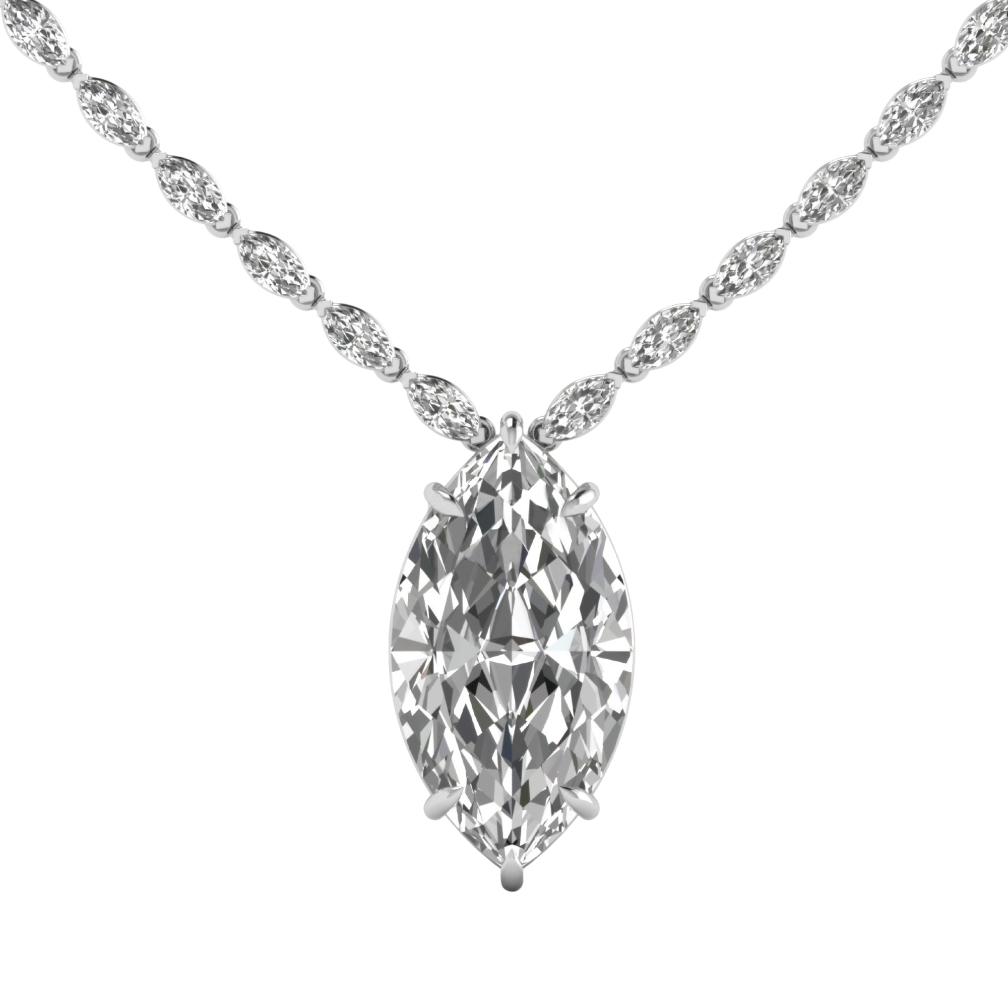 Anke Diamante Ketting Markies - 30ct