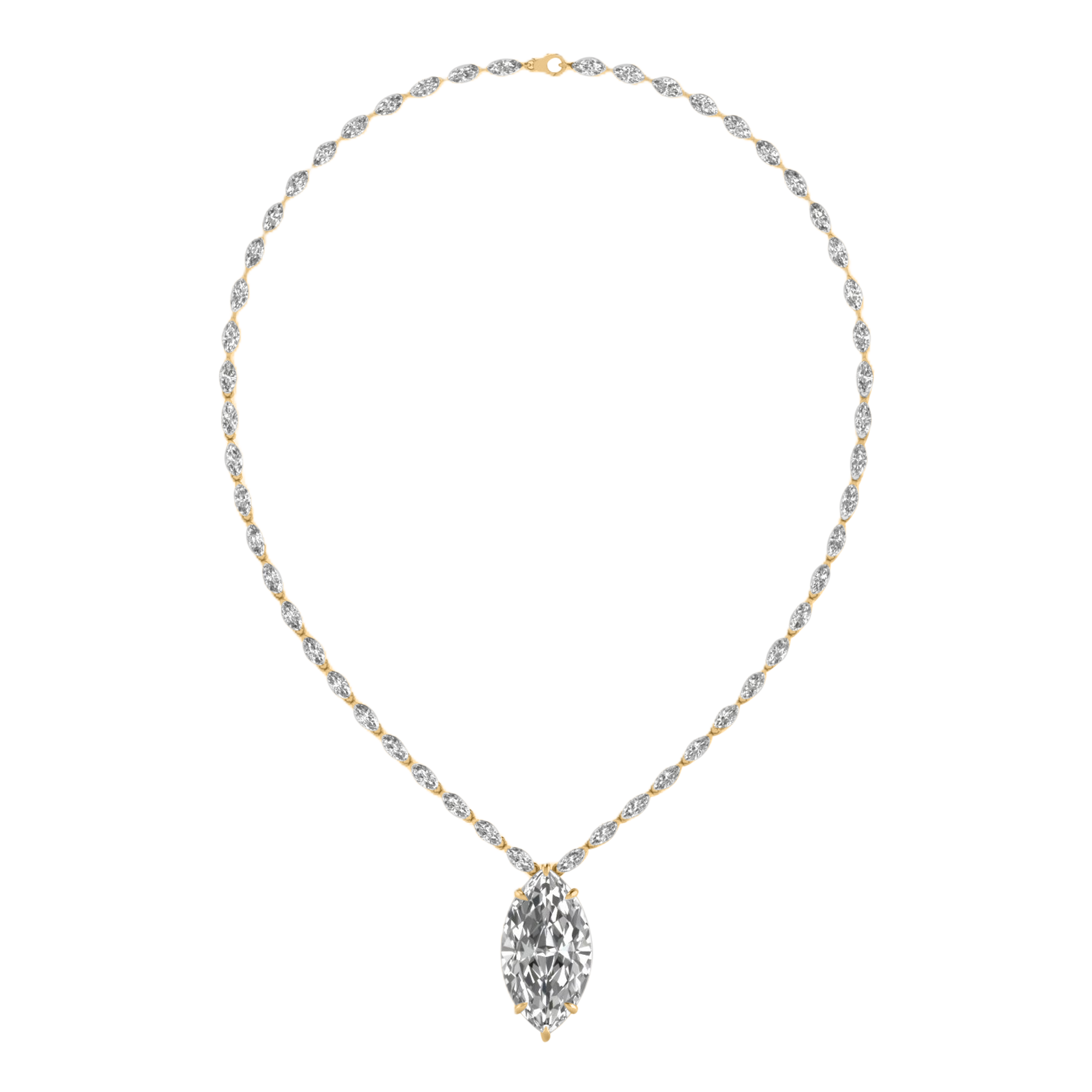 Anke Diamante Ketting Markies - 30ct