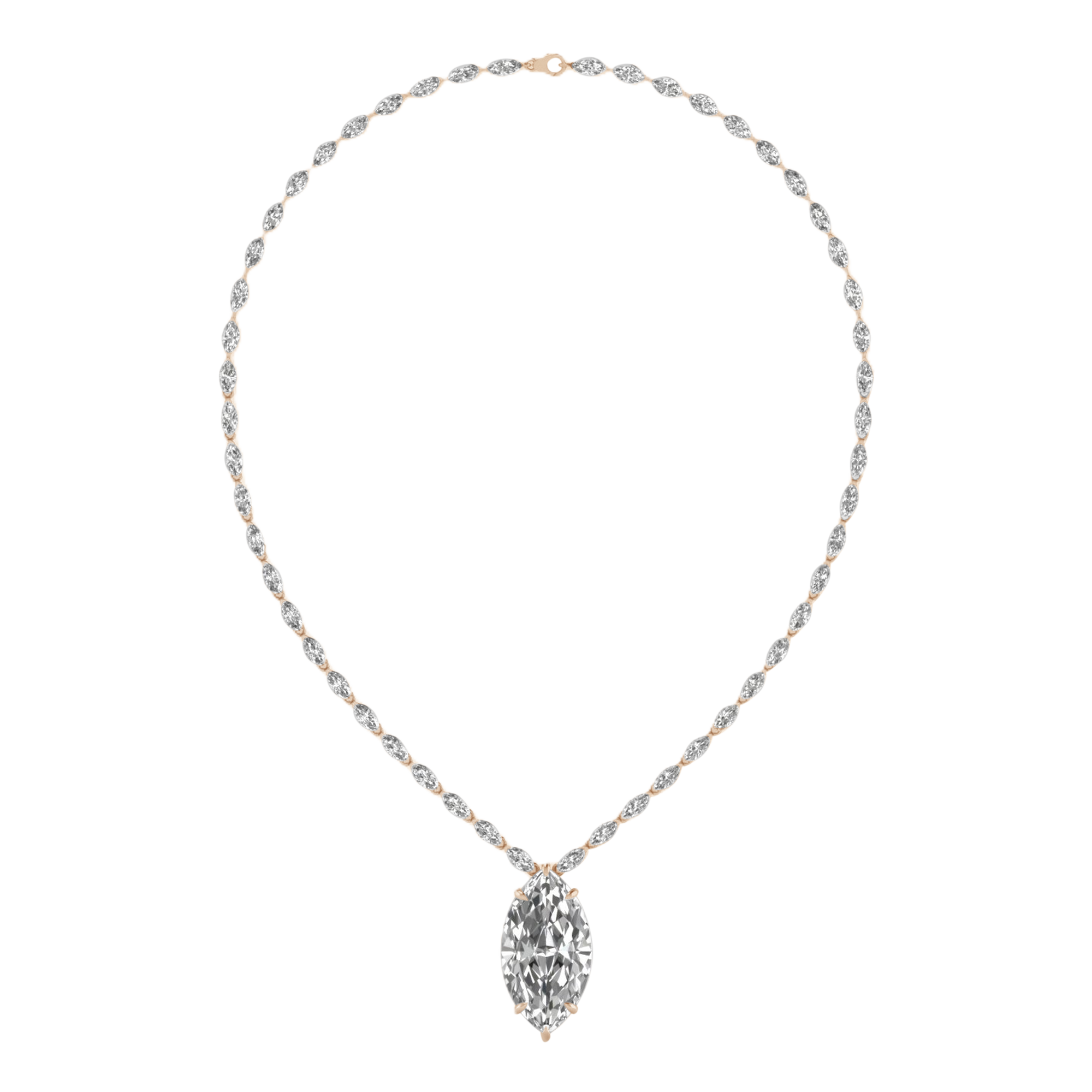 Anke Diamante Ketting Markies - 30ct