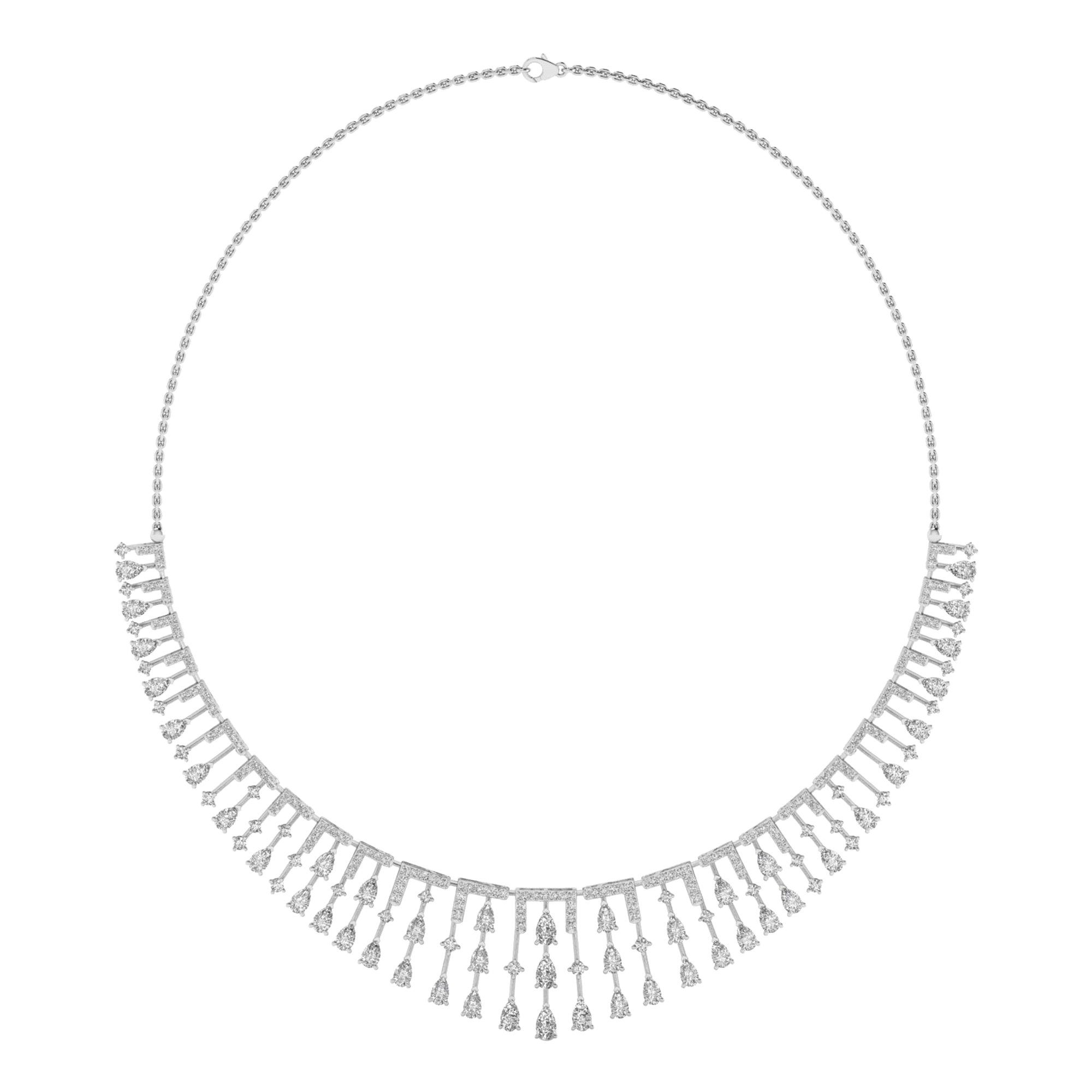 Cisca Diamanten Ketting Peer - 8.9ct