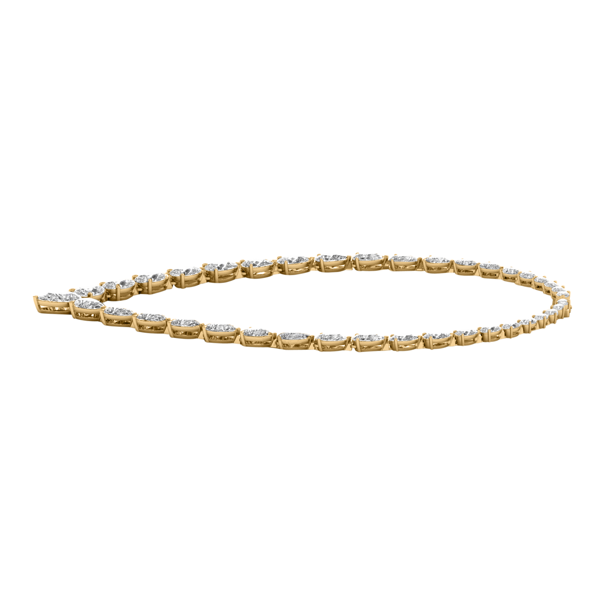 Kette aus 74 Karat mit Hauptstein in Birnenform von 3,5 Karat - 352