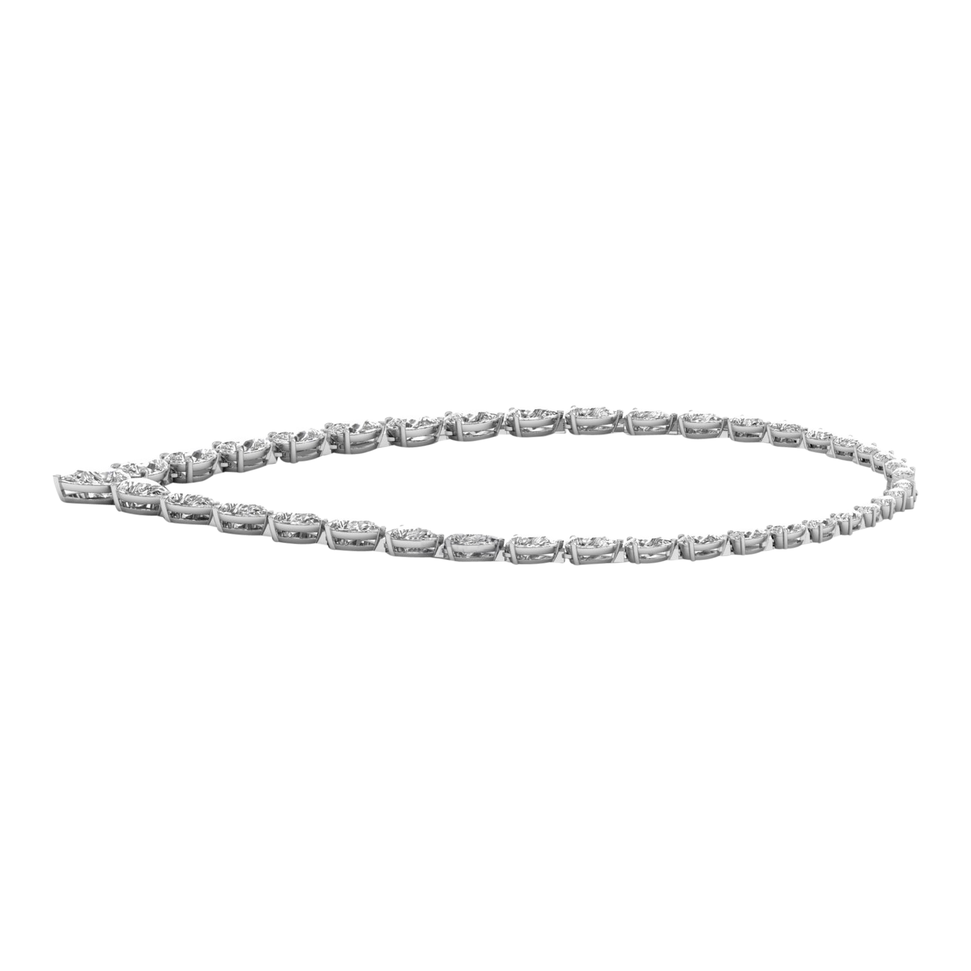 Kette aus 74 Karat mit Hauptstein in Birnenform von 3,5 Karat - 352