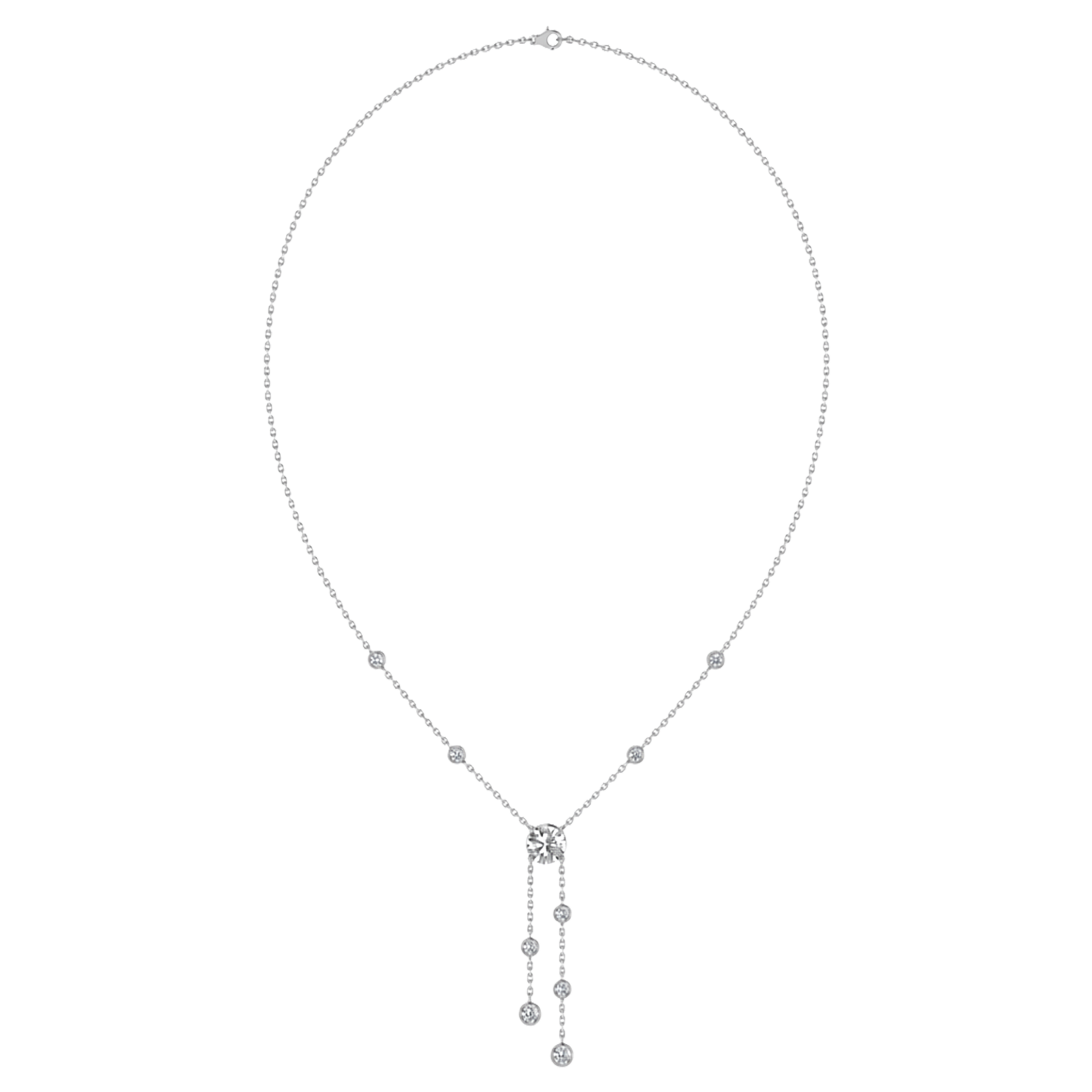 Jojo Diamanten Ketting Briljant  - 3.3ct