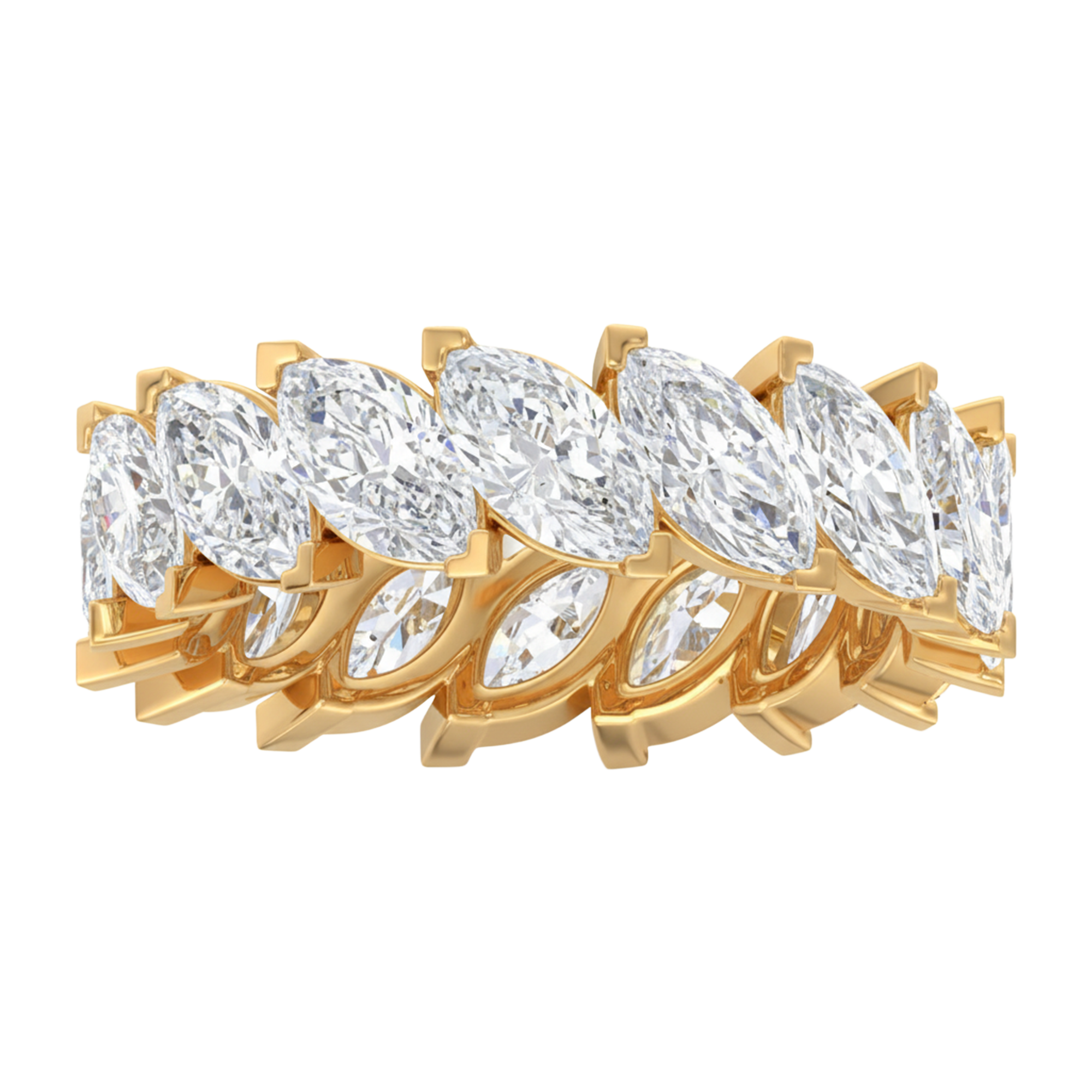 Marquise eternity ring 4.55 karaat volledig rondom gezet