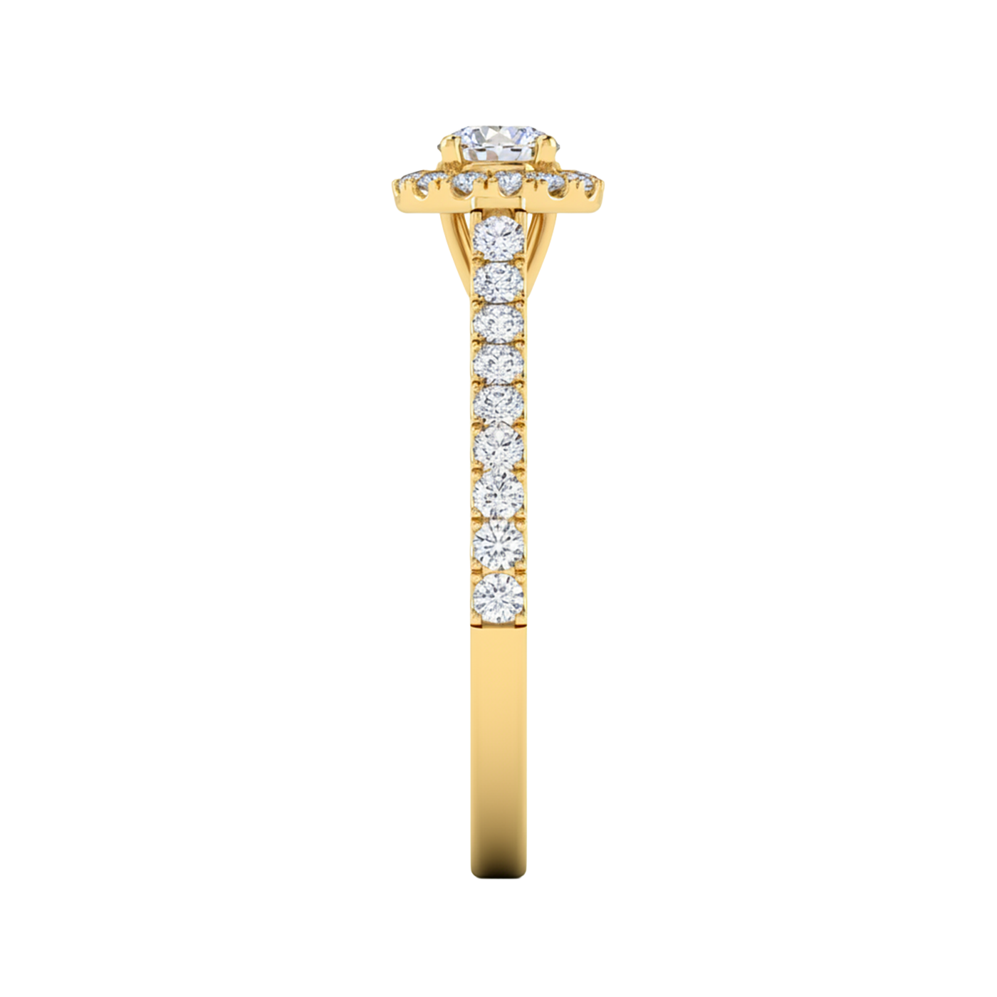 Jackie Halo Ring Rund 0,95 bis 3,65 Karat