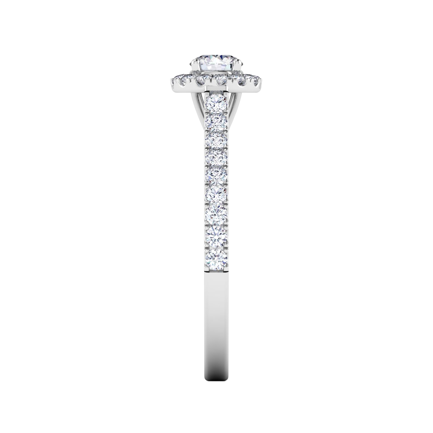 Jackie Halo Ring Rund 0,95 bis 3,65 Karat