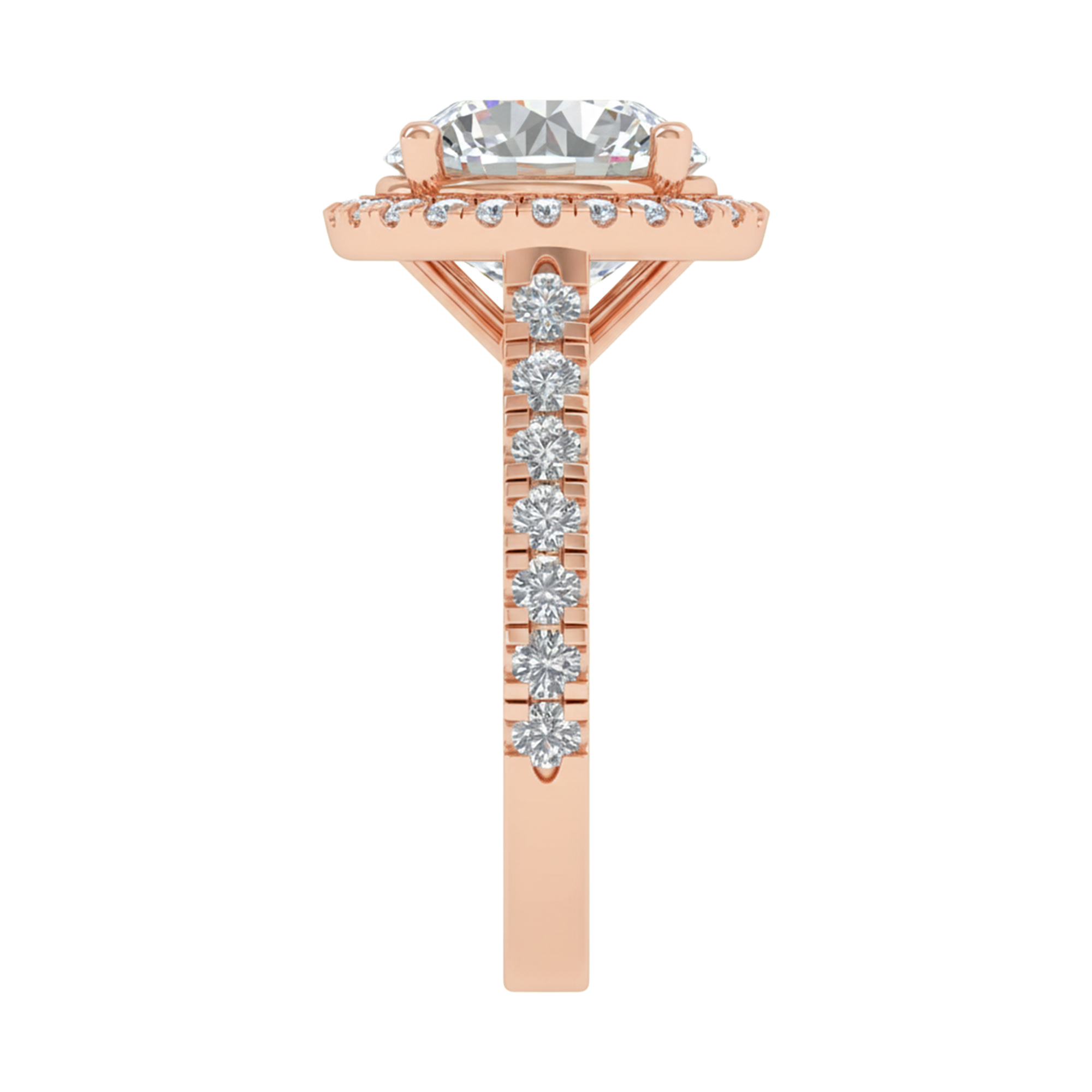 Jackie Halo Ring Rund 0,95 bis 3,65 Karat
