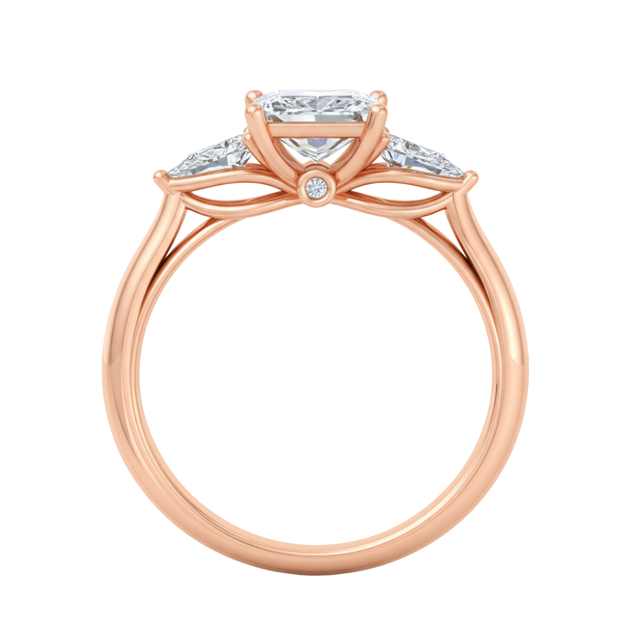 Vijf‑stenen ring met ronde, peer en princess diamanten 2,01 karaat