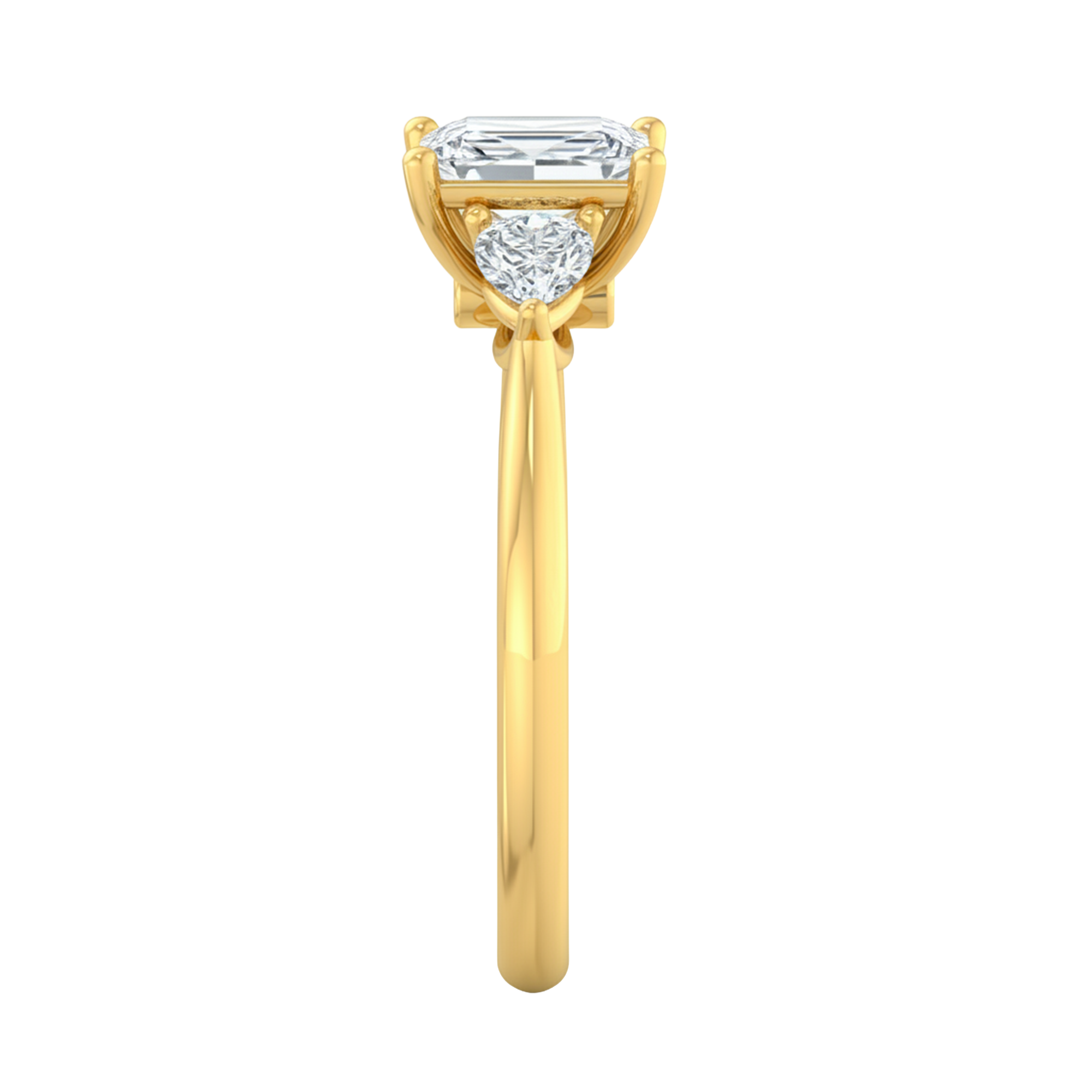 Vijf‑stenen ring met ronde, peer en princess diamanten 2,01 karaat