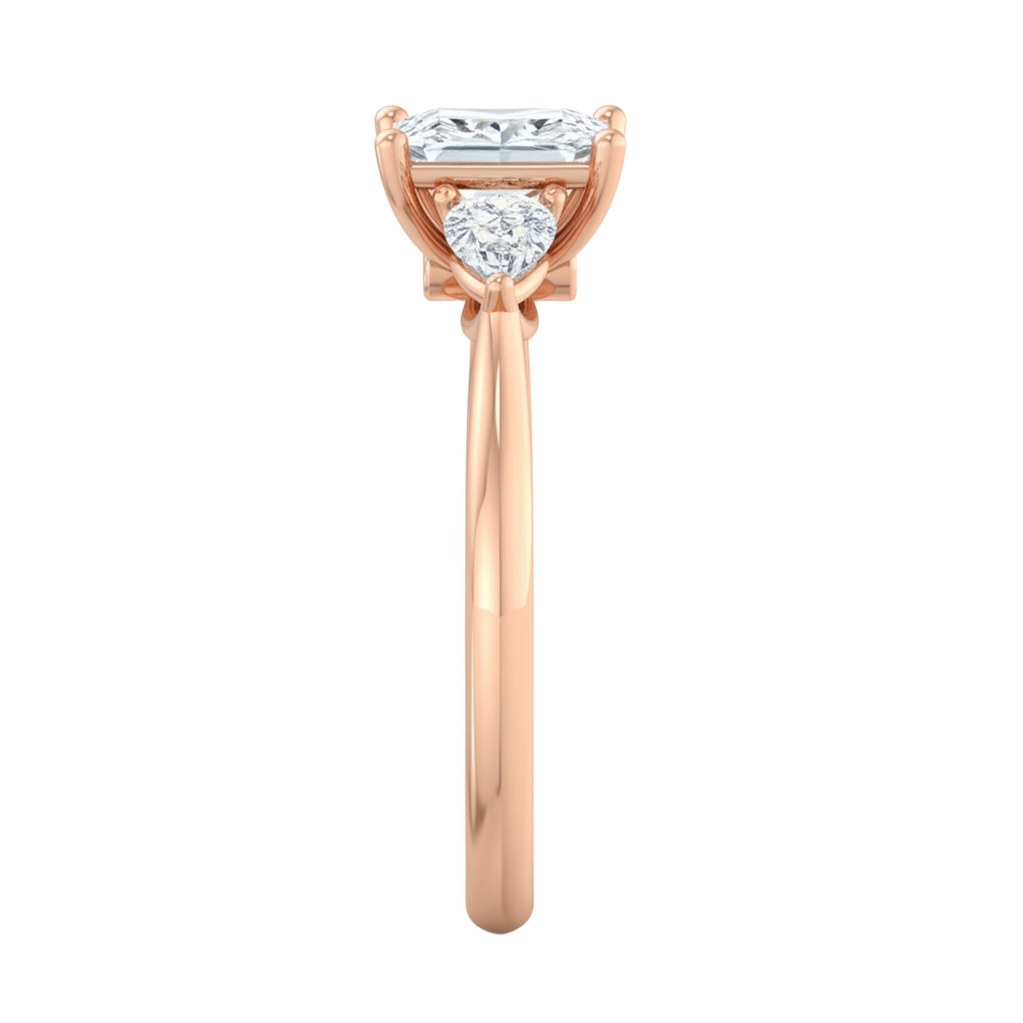 Vijf‑stenen ring met ronde, peer en princess diamanten 2,01 karaat