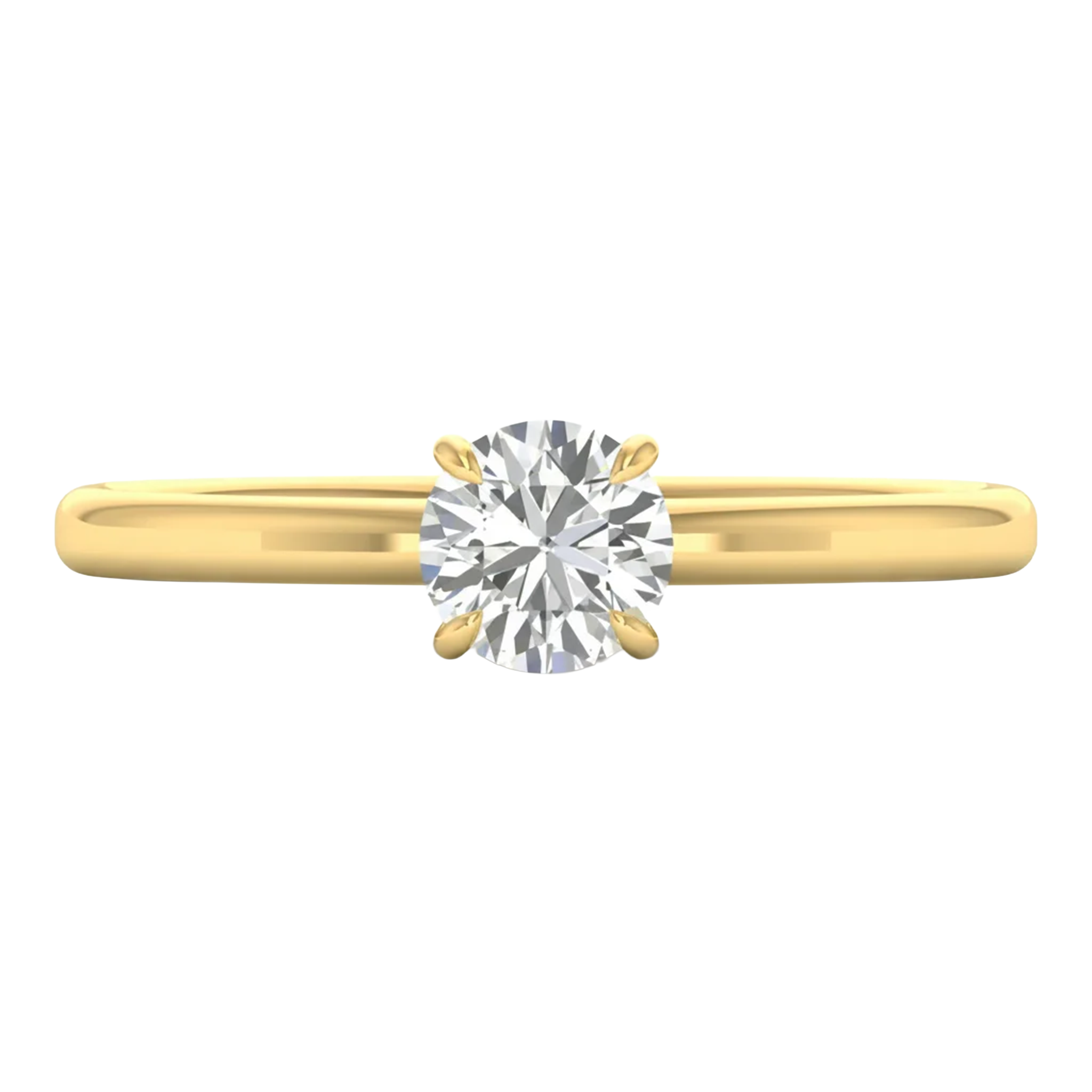 Solitaire ronde diamant ring 0.6 karaat