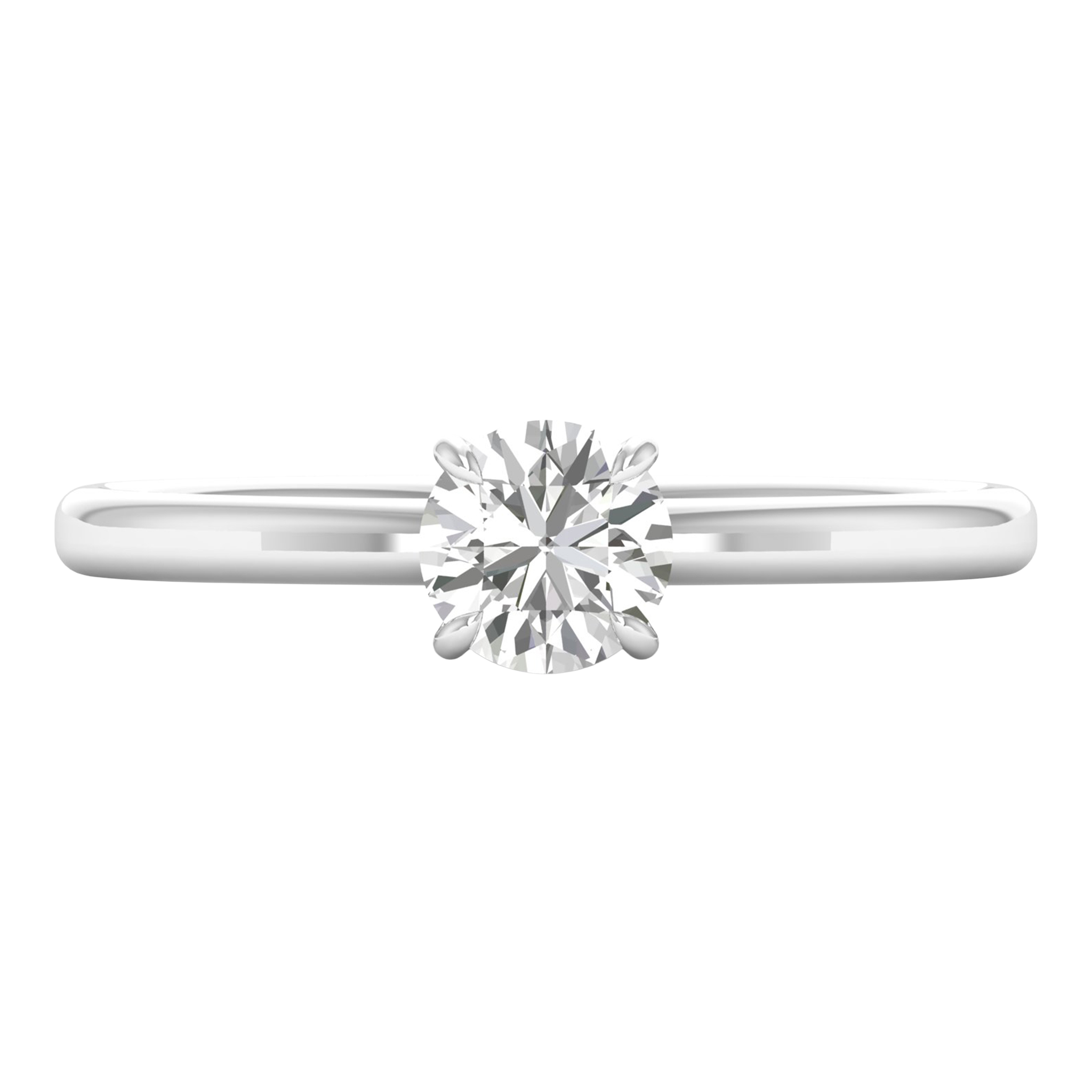 Solitaire ronde diamant ring 0.6 karaat