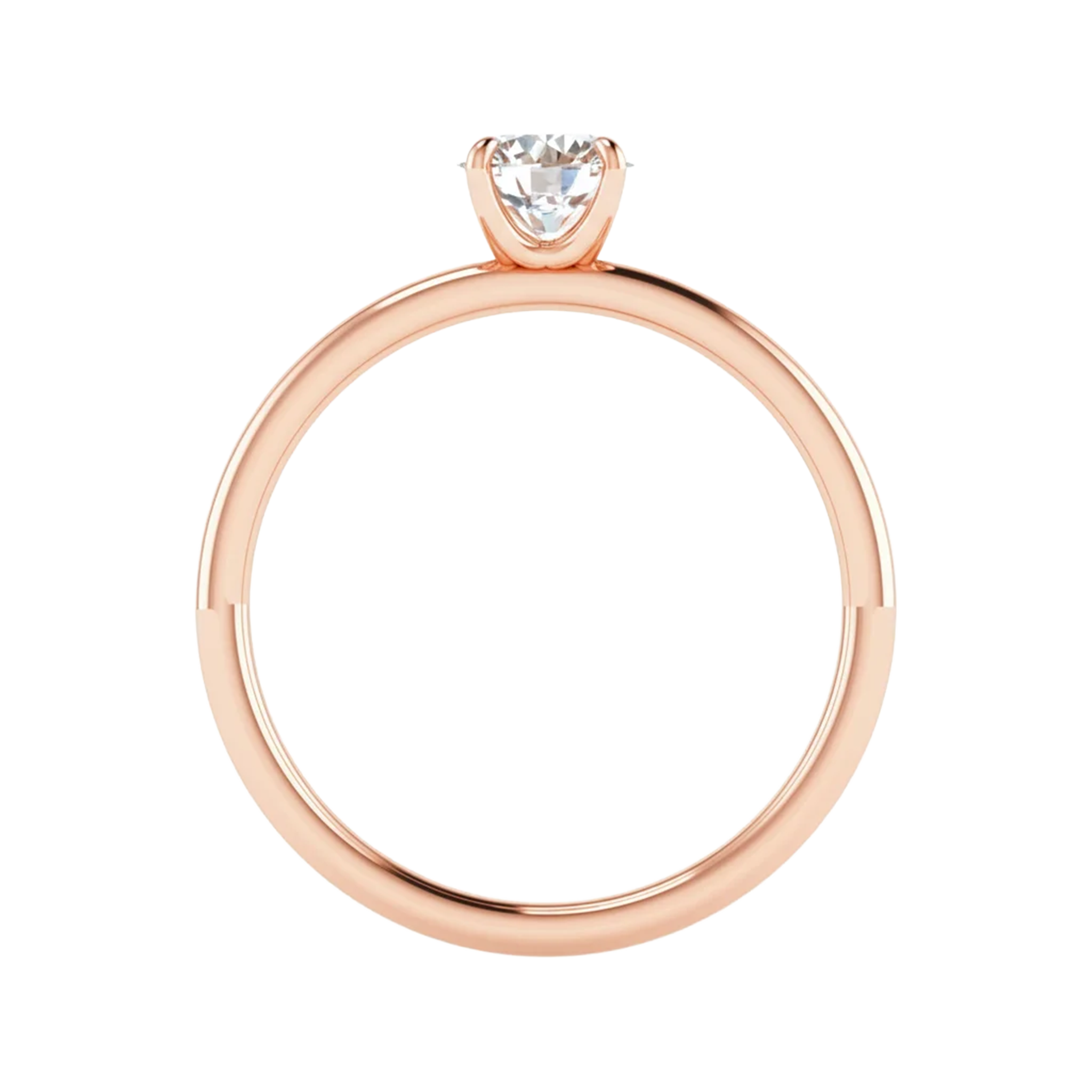 Solitaire ronde diamant ring 0.6 karaat