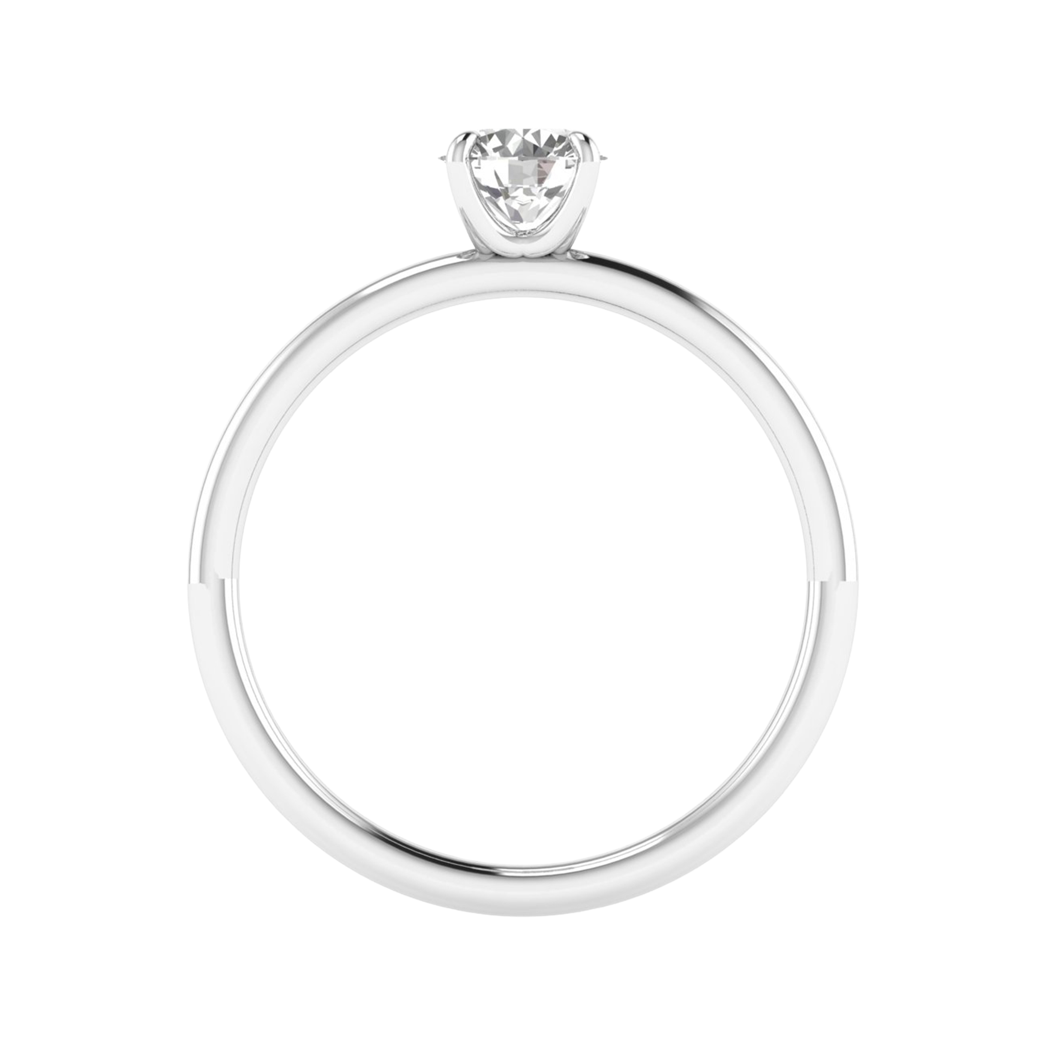 Solitaire ronde diamant ring 0.6 karaat