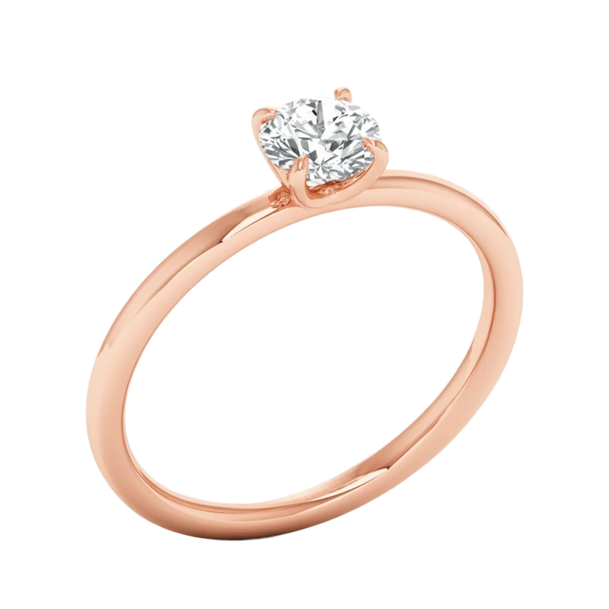 Solitaire ronde diamant ring 0.6 karaat