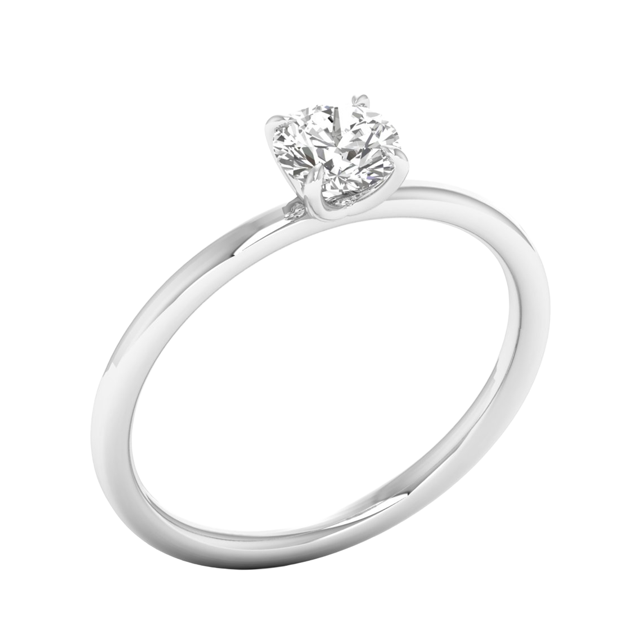 Solitaire ronde diamant ring 0.6 karaat