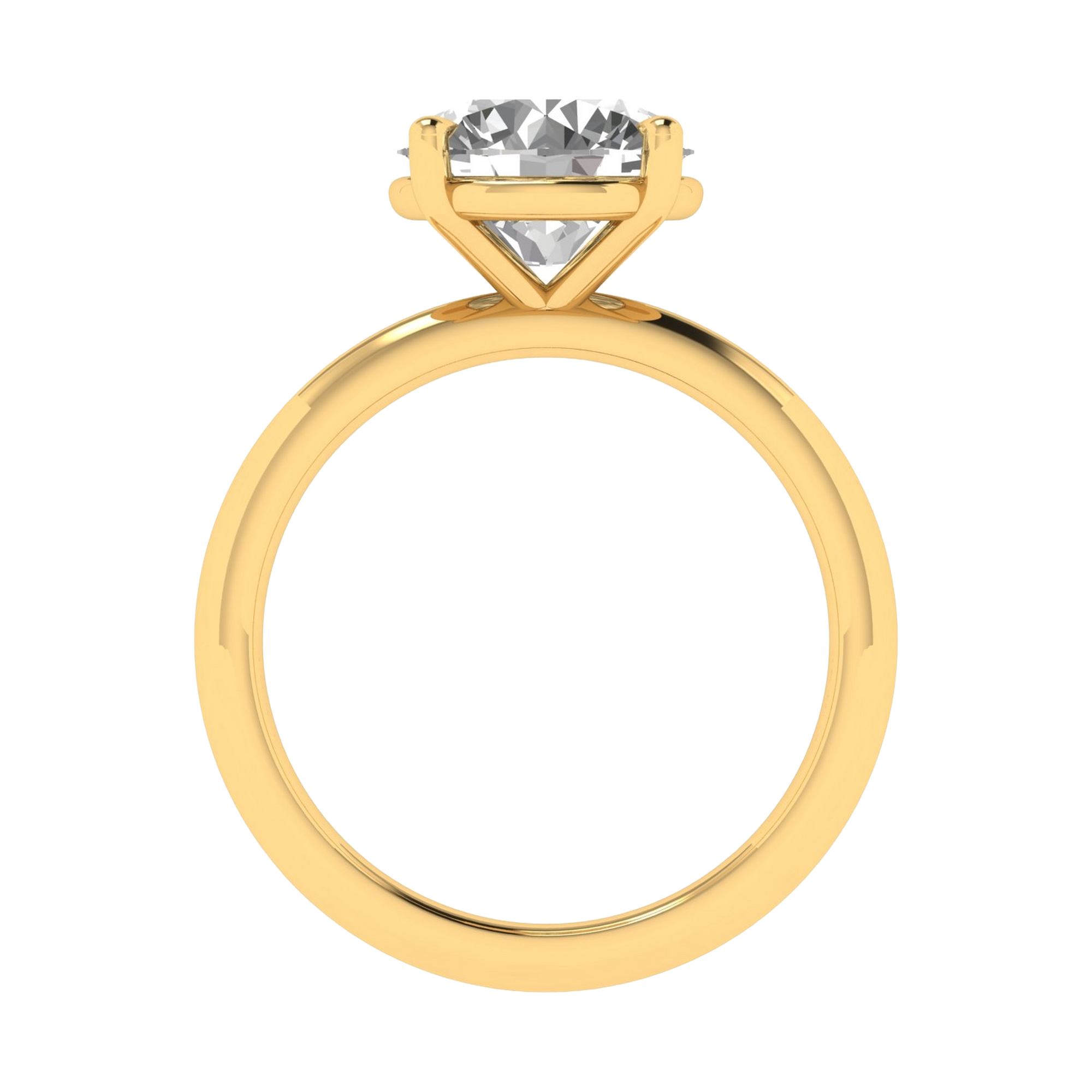 Solitaire Ring met Grote Ronde Diamant 2,5 karaat