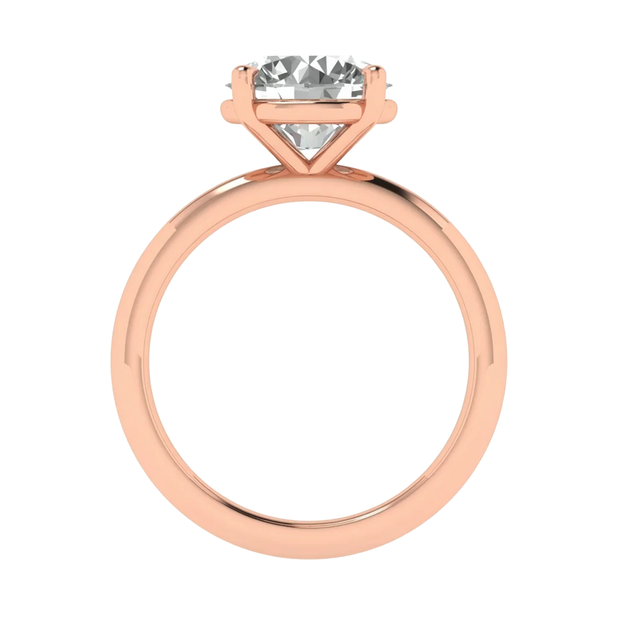 Solitaire Ring met Grote Ronde Diamant 2,5 karaat