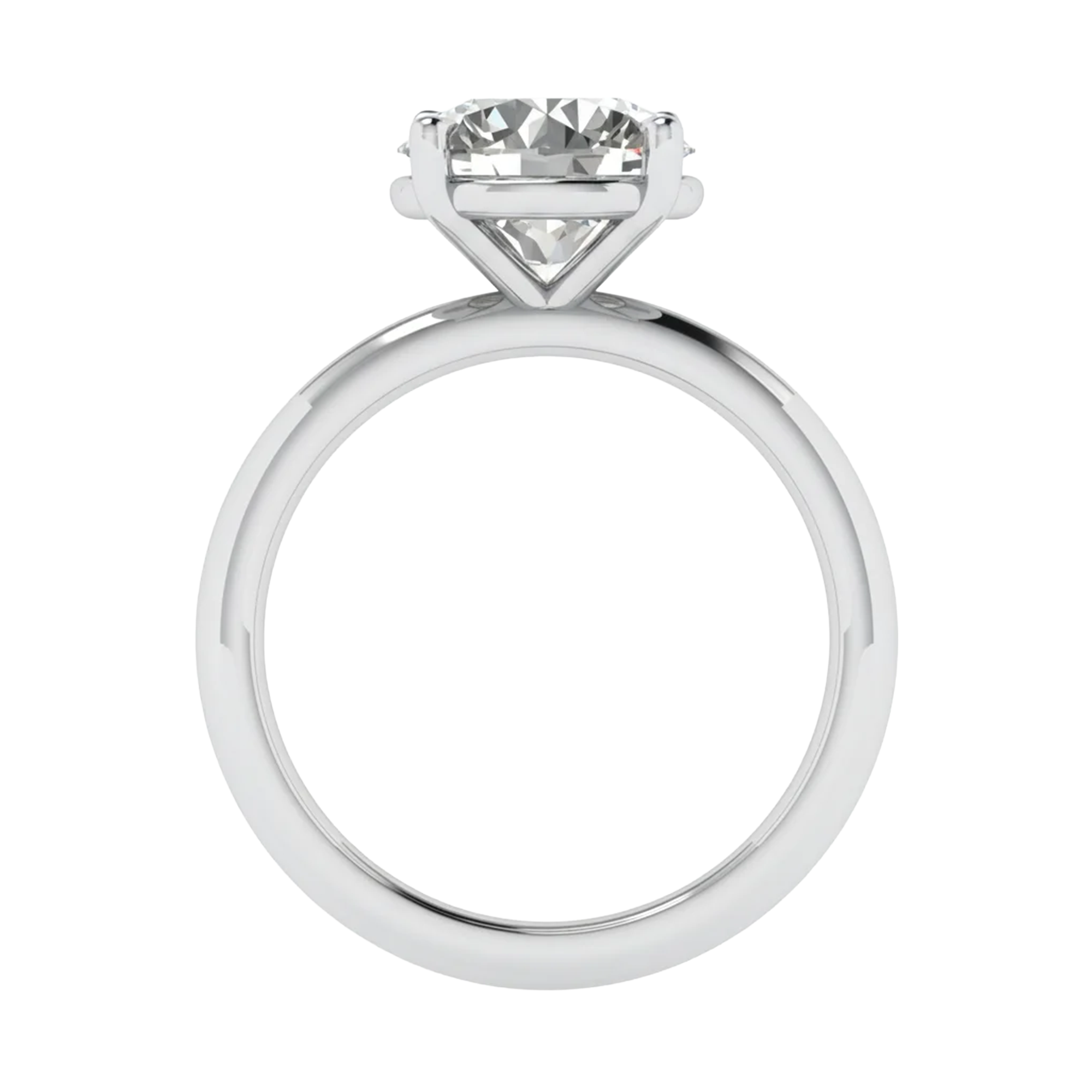 Solitaire Ring met Grote Ronde Diamant 2,5 karaat