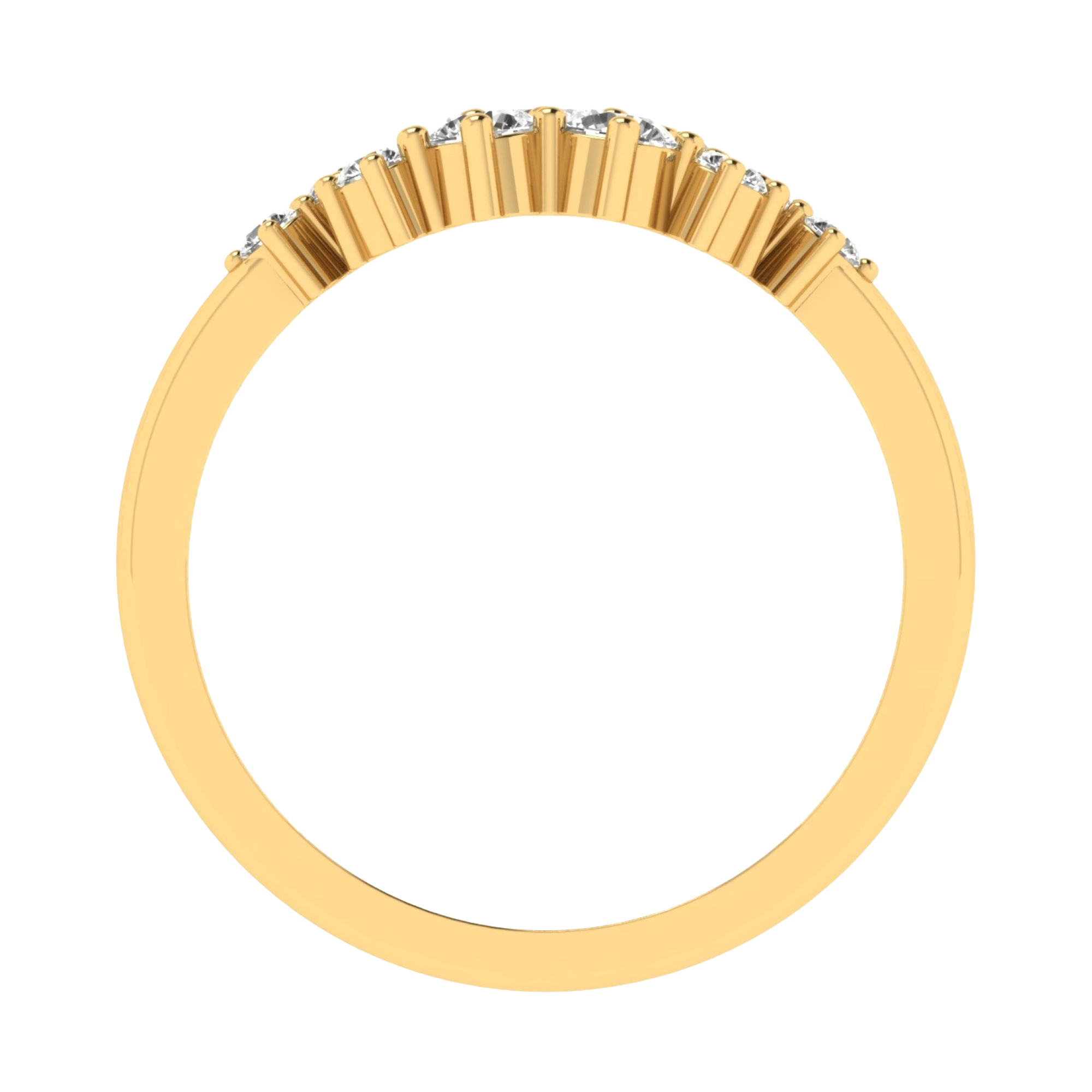 Entourage cluster ring met ronde diamanten 0,61 karaat