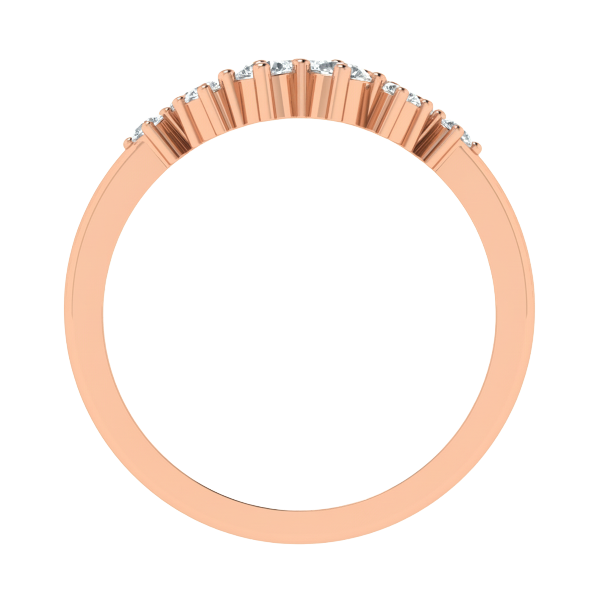 Entourage cluster ring met ronde diamanten 0,61 karaat