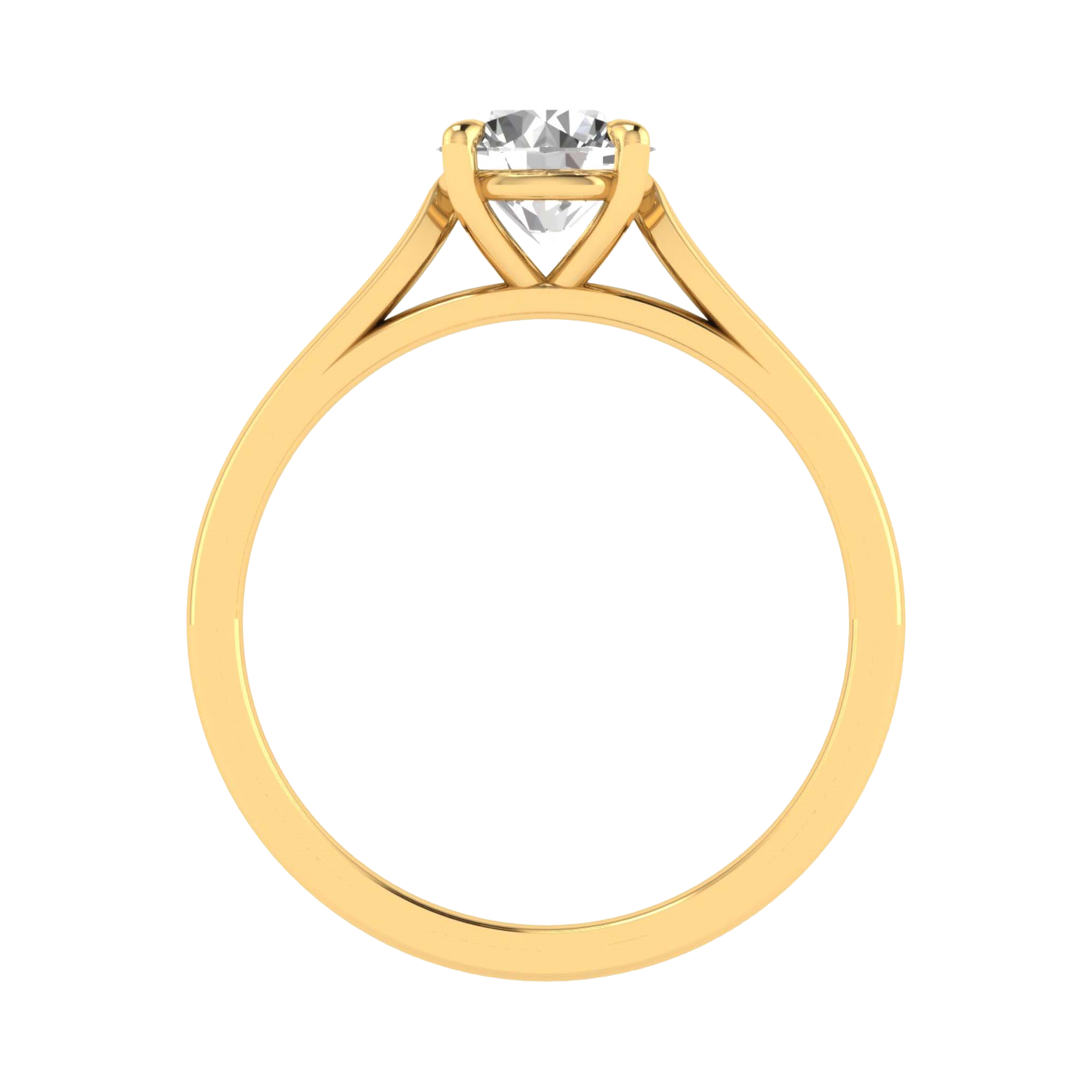 Solitaire 4 prong ronde diamant ring beschikbaar in 0.25 tot 5 karaat