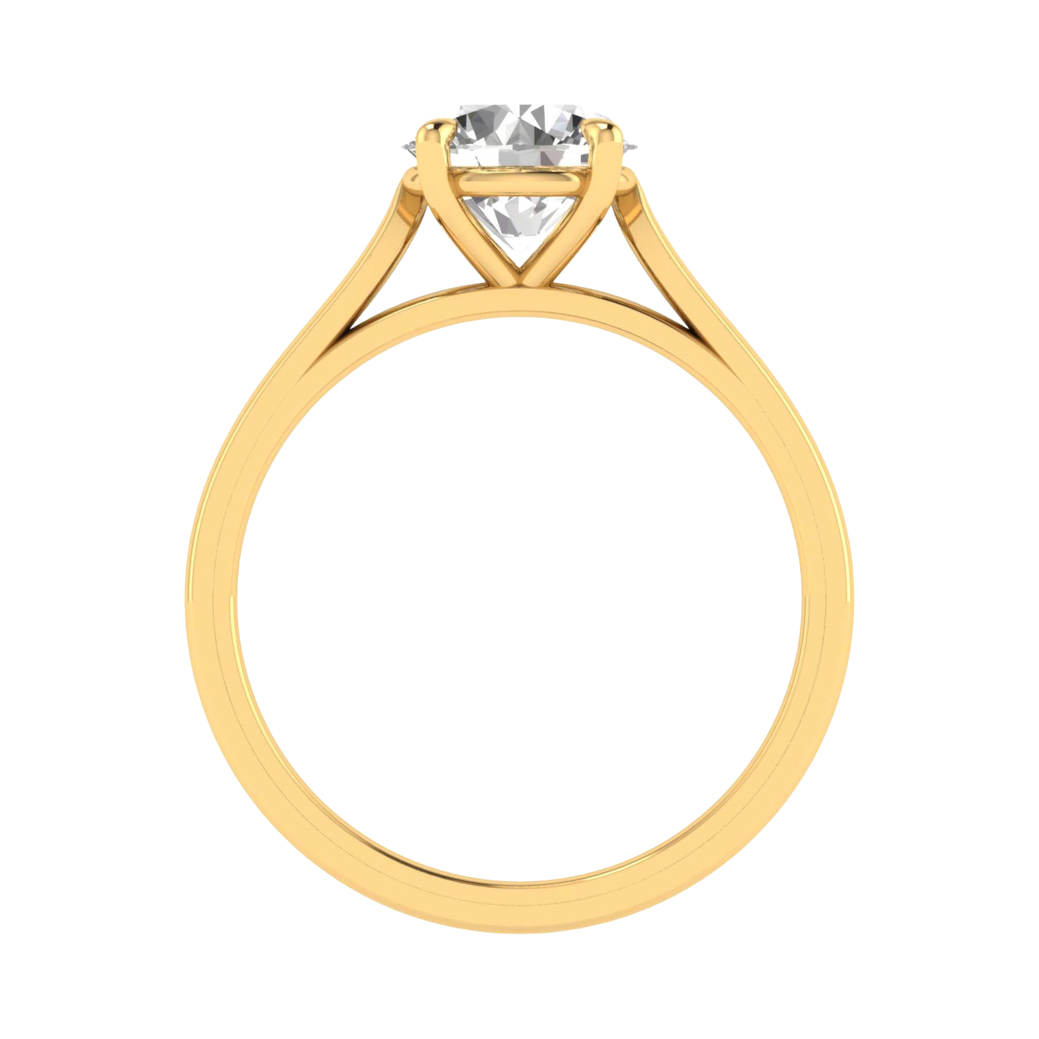 Solitaire 4 prong ronde diamant ring beschikbaar in 0.25 tot 5 karaat