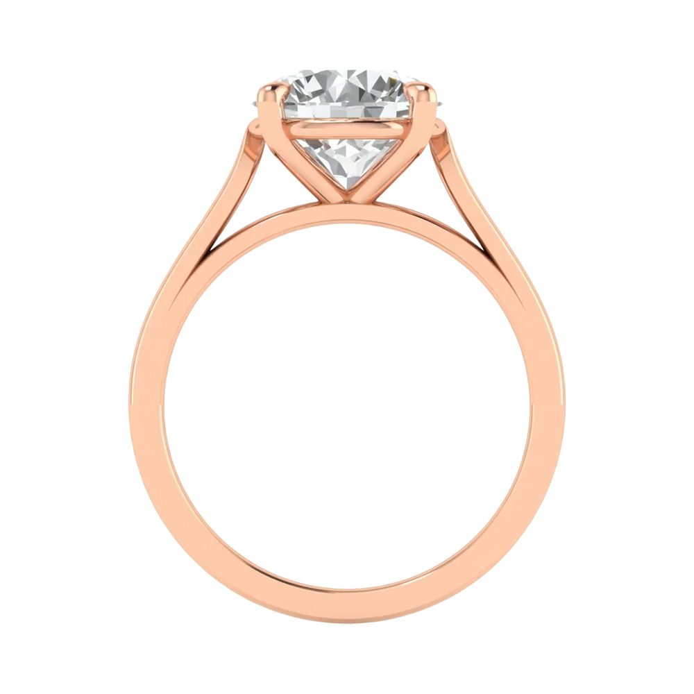 Solitaire 4 prong ronde diamant ring beschikbaar in 0.25 tot 5 karaat