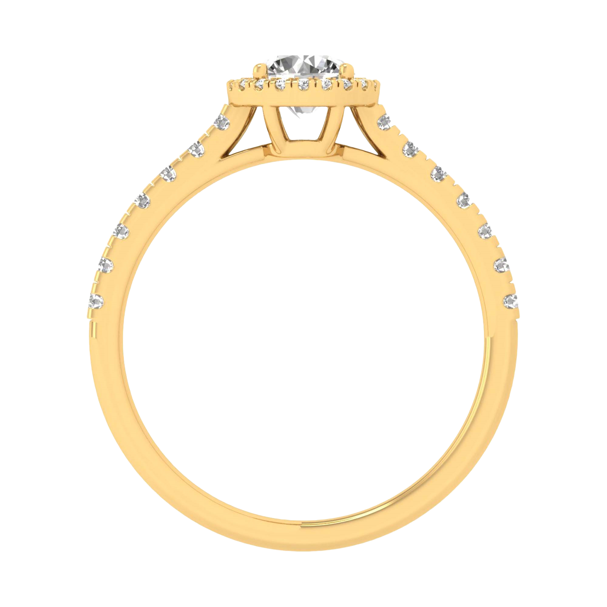 Round Halo Ring 0.8 to 3.7 Carat