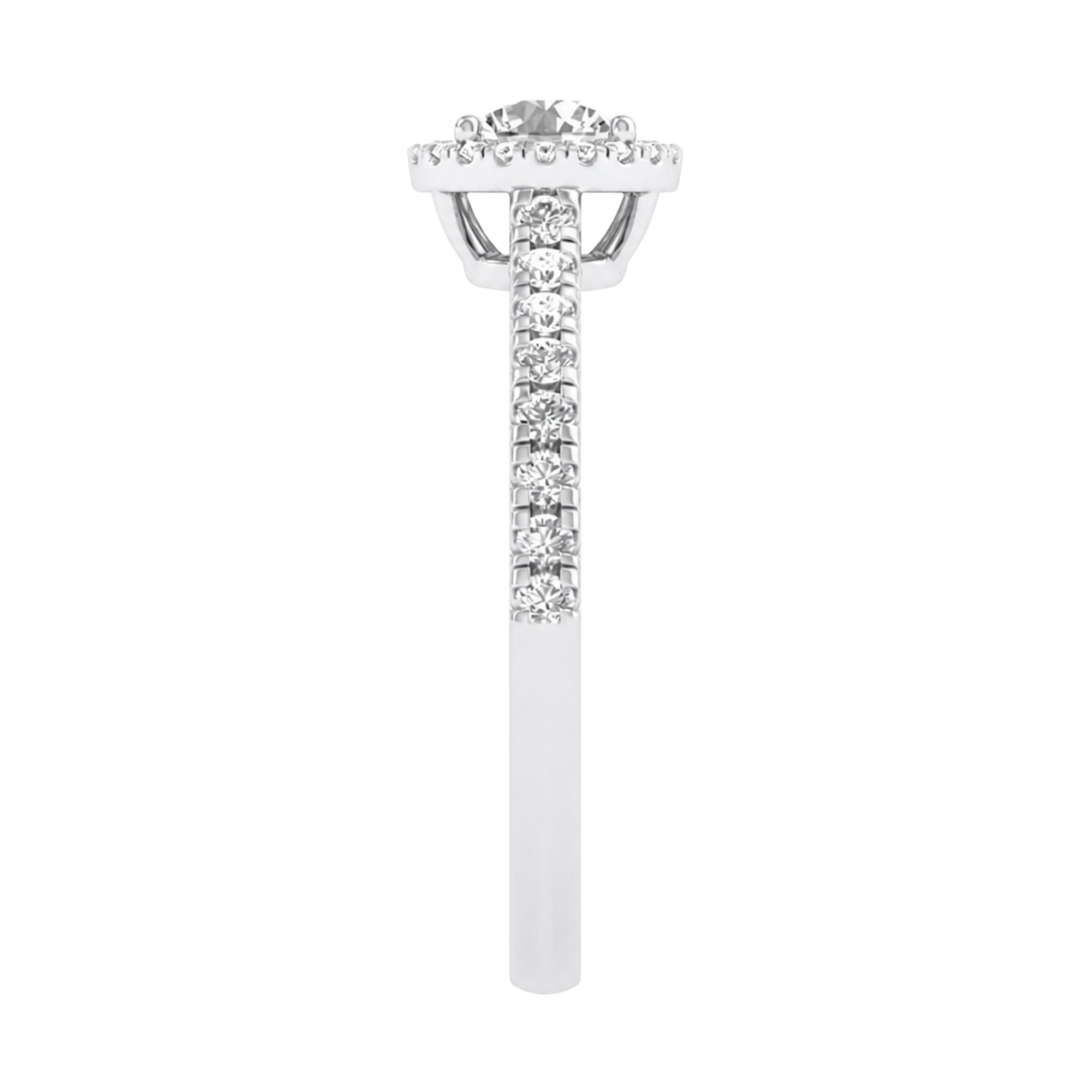 Round Halo Ring 0.8 to 3.7 Carat