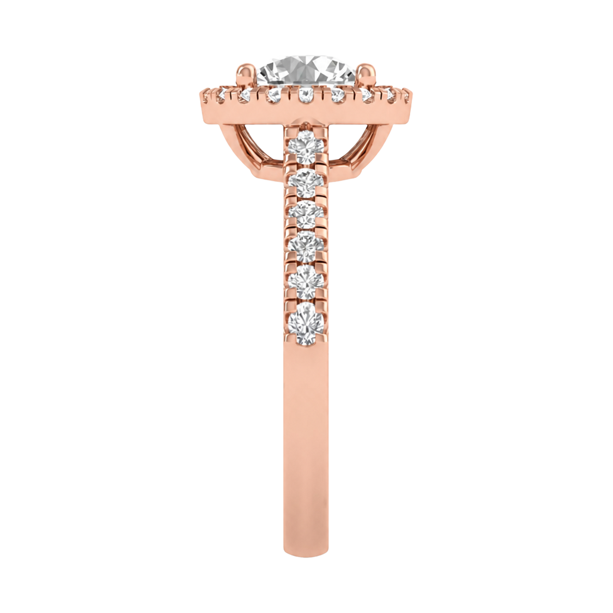 Round Halo Ring 0.8 to 3.7 Carat