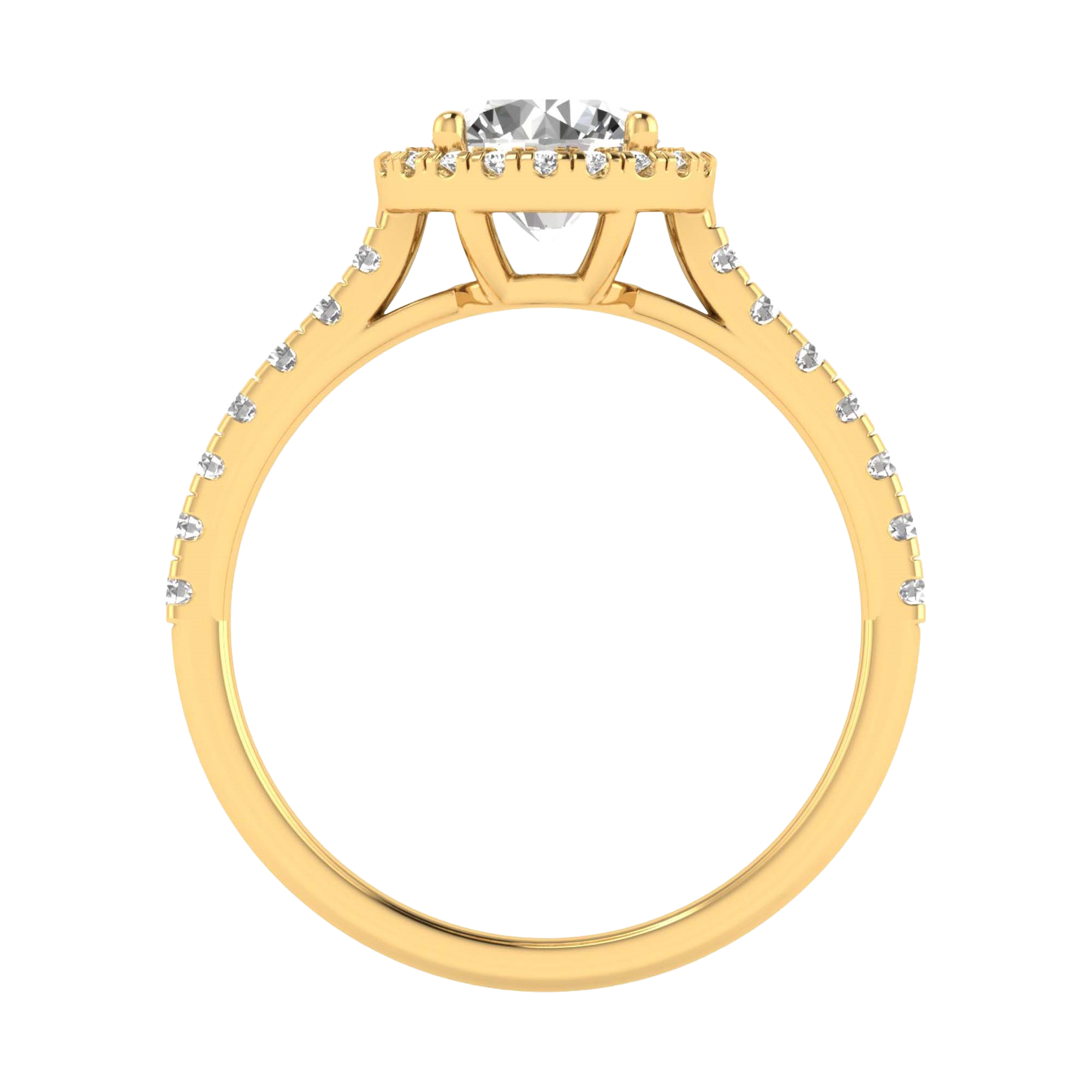 Round Halo Ring 0.8 to 3.7 Carat