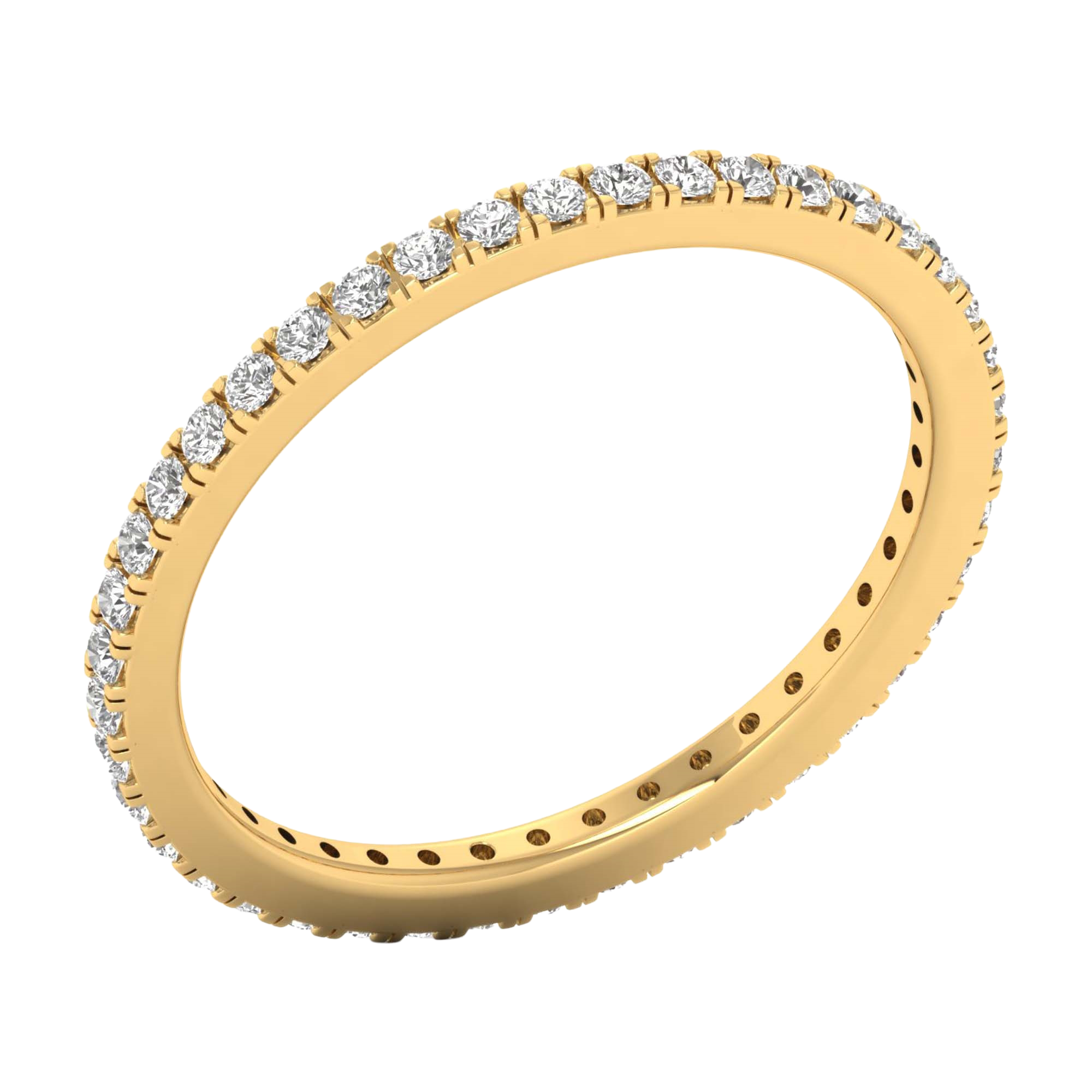 Ronde eternity ring 0,42 karaat volledig rondom gezet